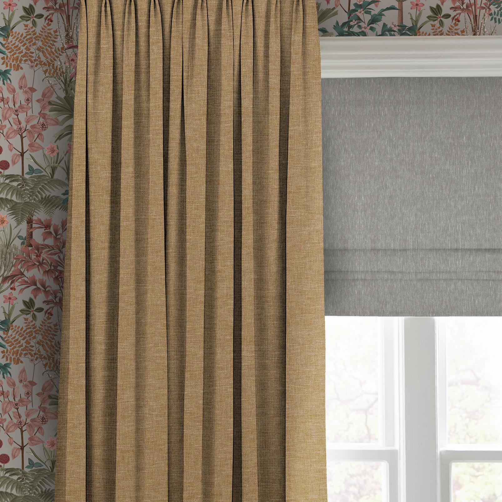 Whitaker Grey Roman Blind close up image