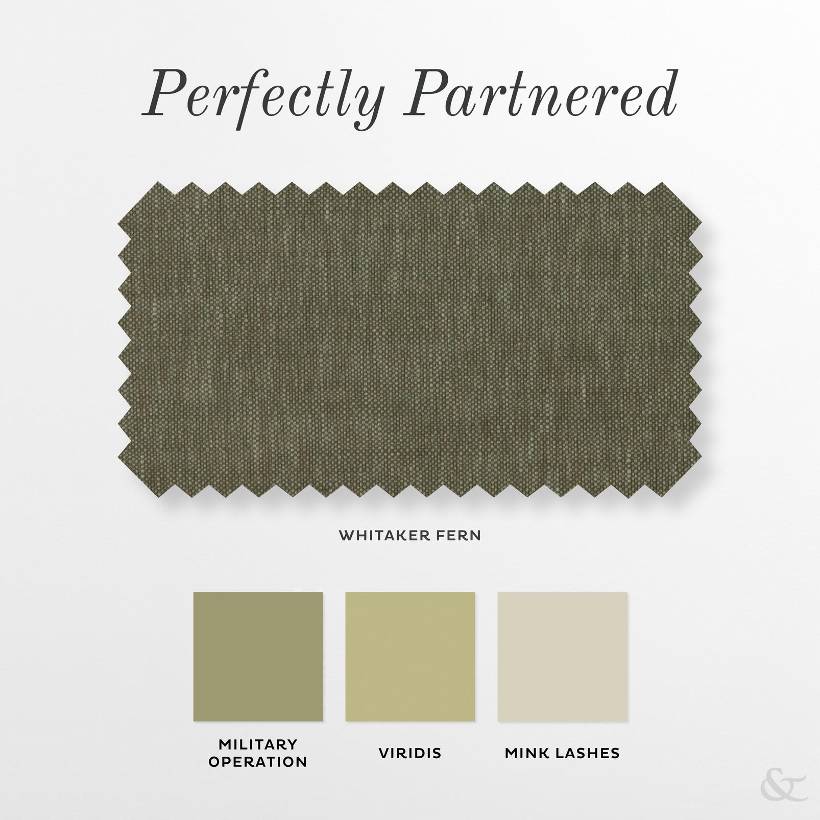 Whitaker Fern Roman Blind perfectly partnered products