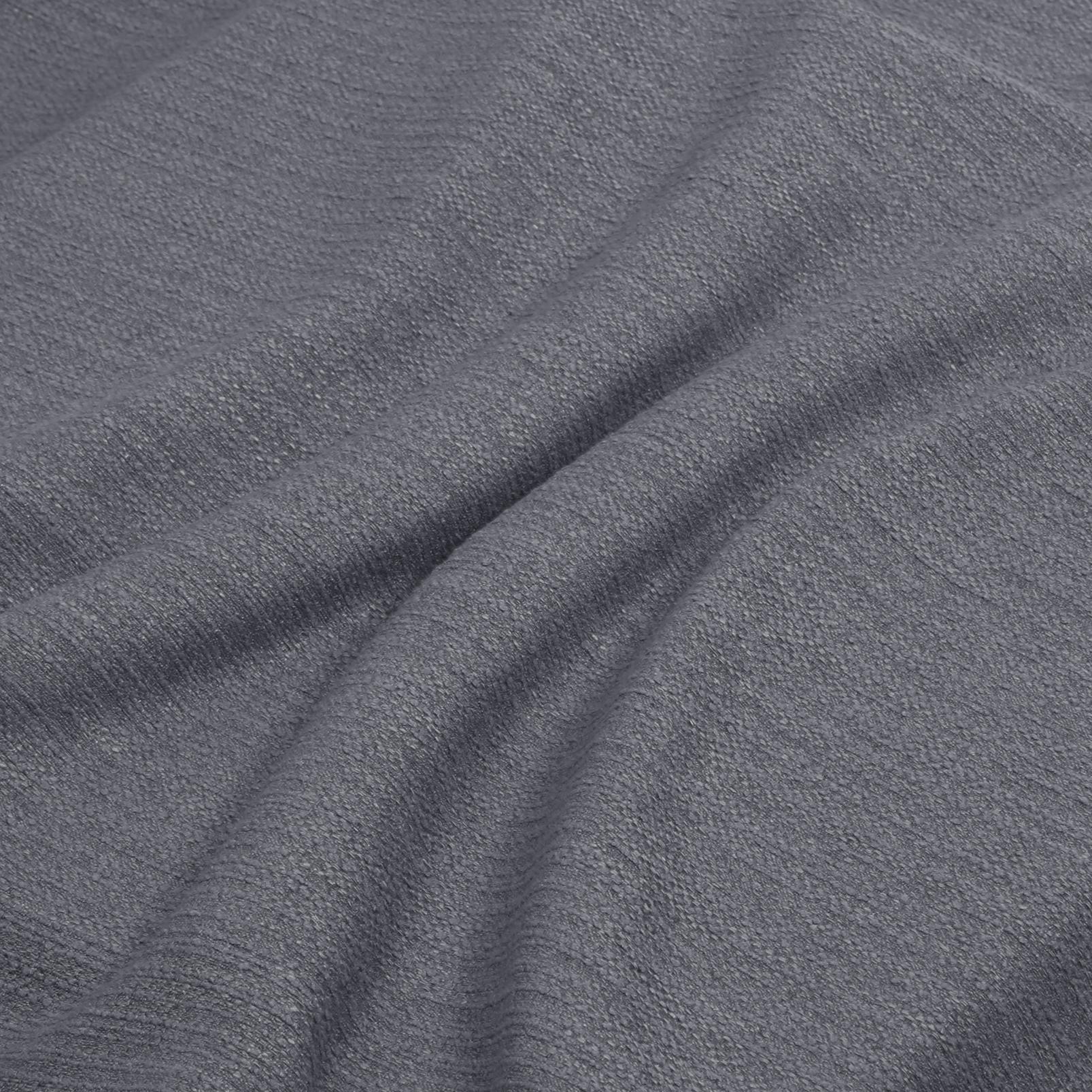 Boucle Cornflower Curtain fabric close up image