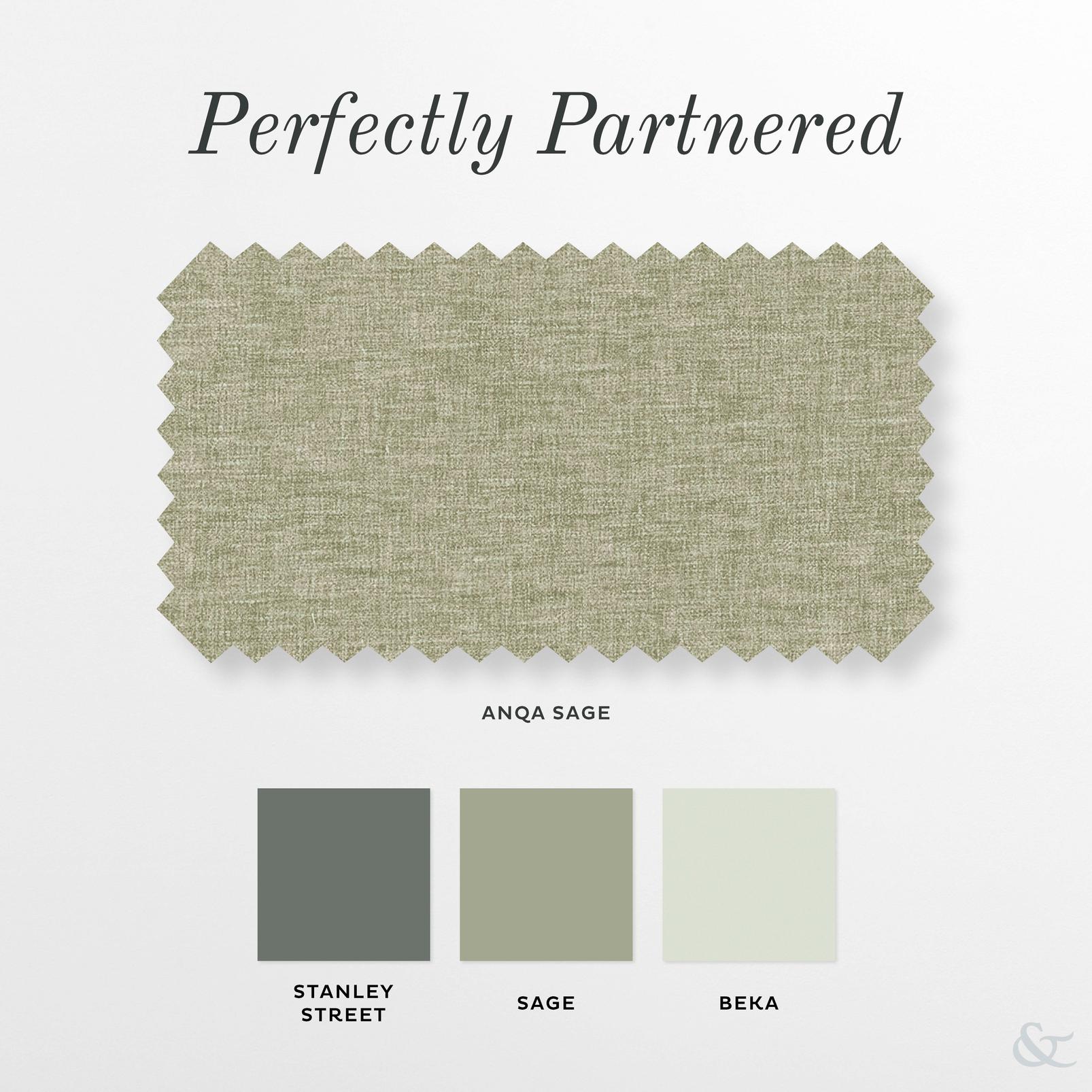 Anqa Sage Curtain perfectly partnered products