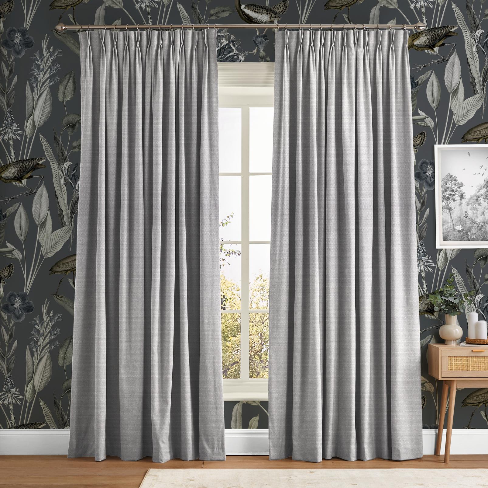 Boucle Pearl Curtain in a Roomset