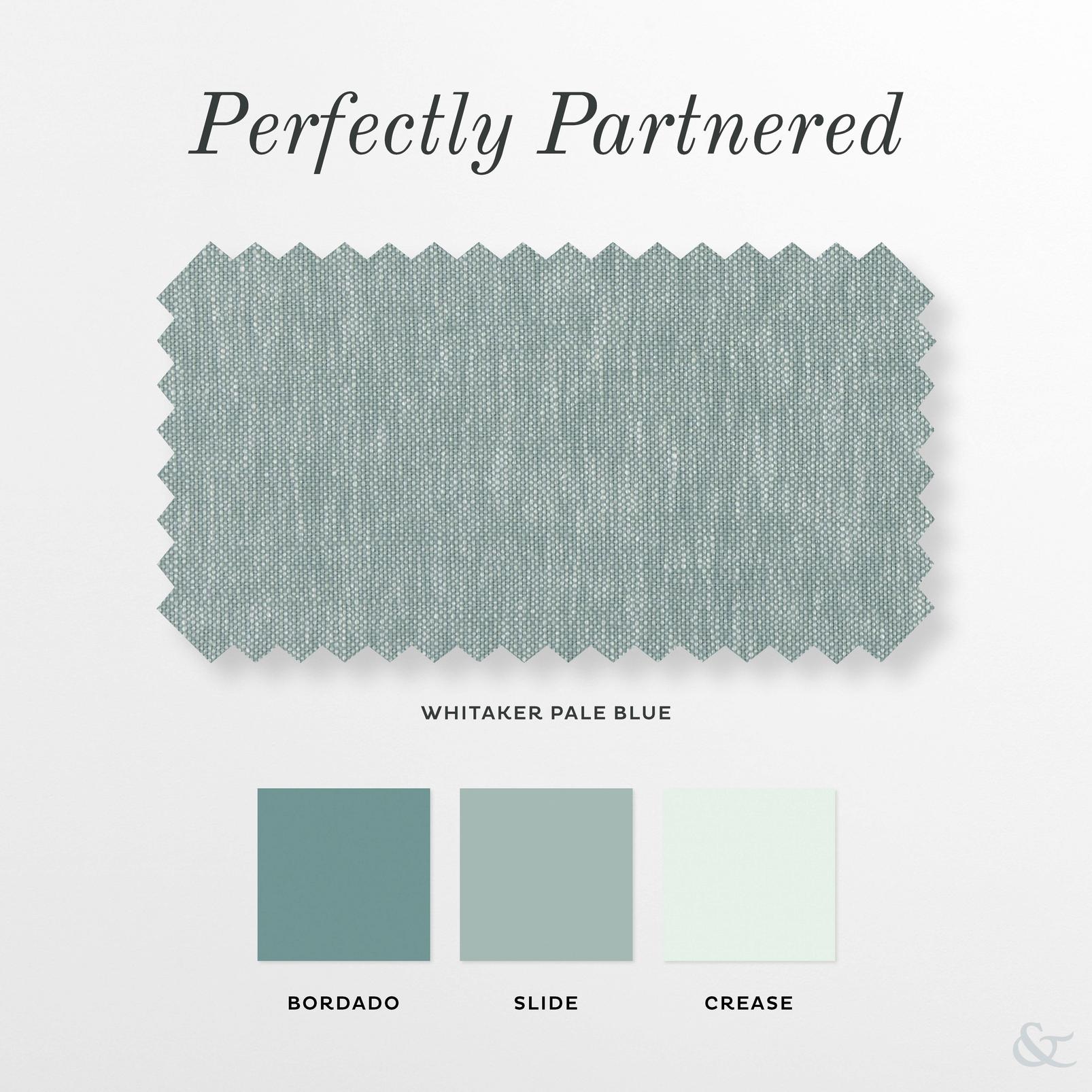 Whitaker Pale Blue Curtain perfectly partnered products