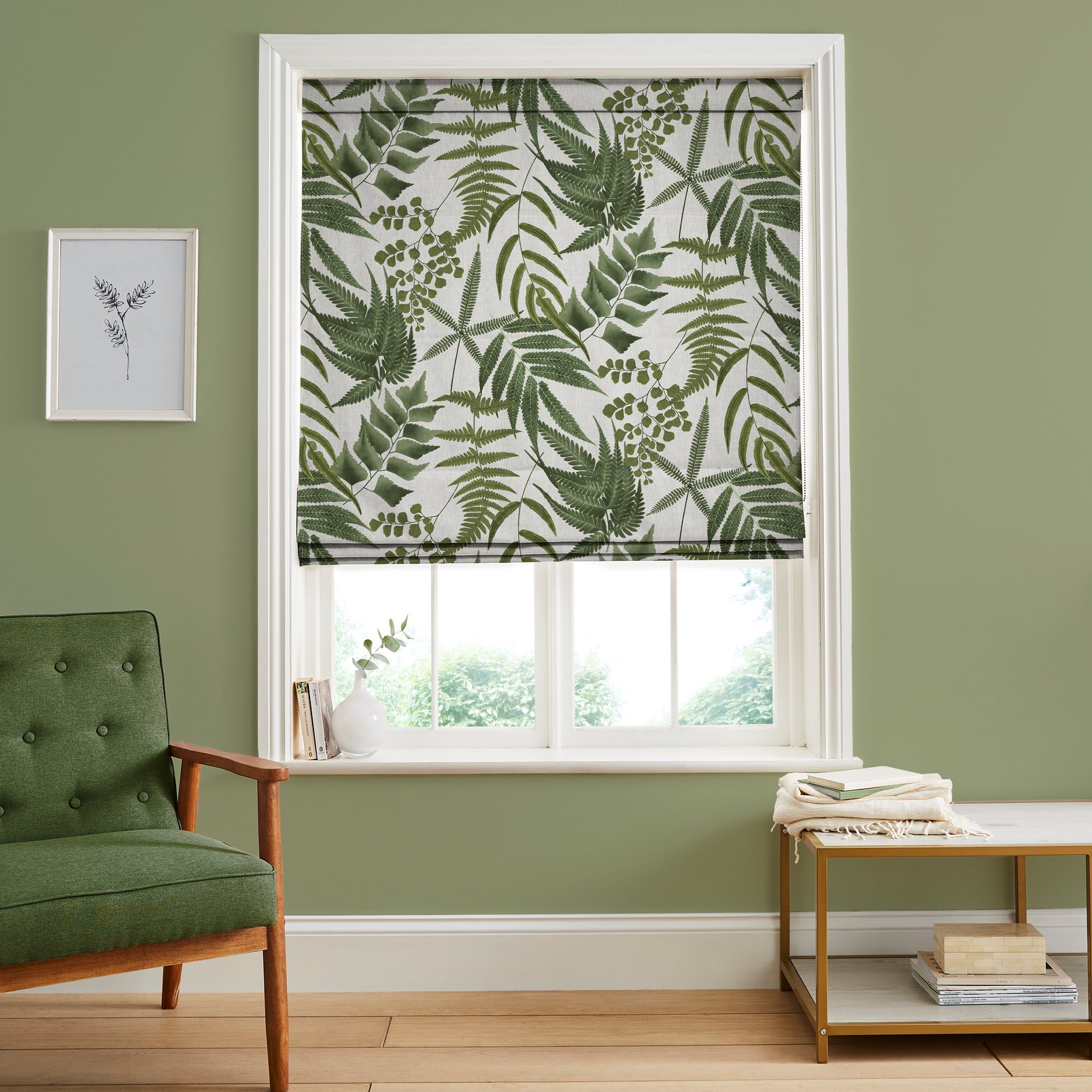 Midsummer Fern Lush Roman Blind - 116291rom_ROOMSET_01.jpg