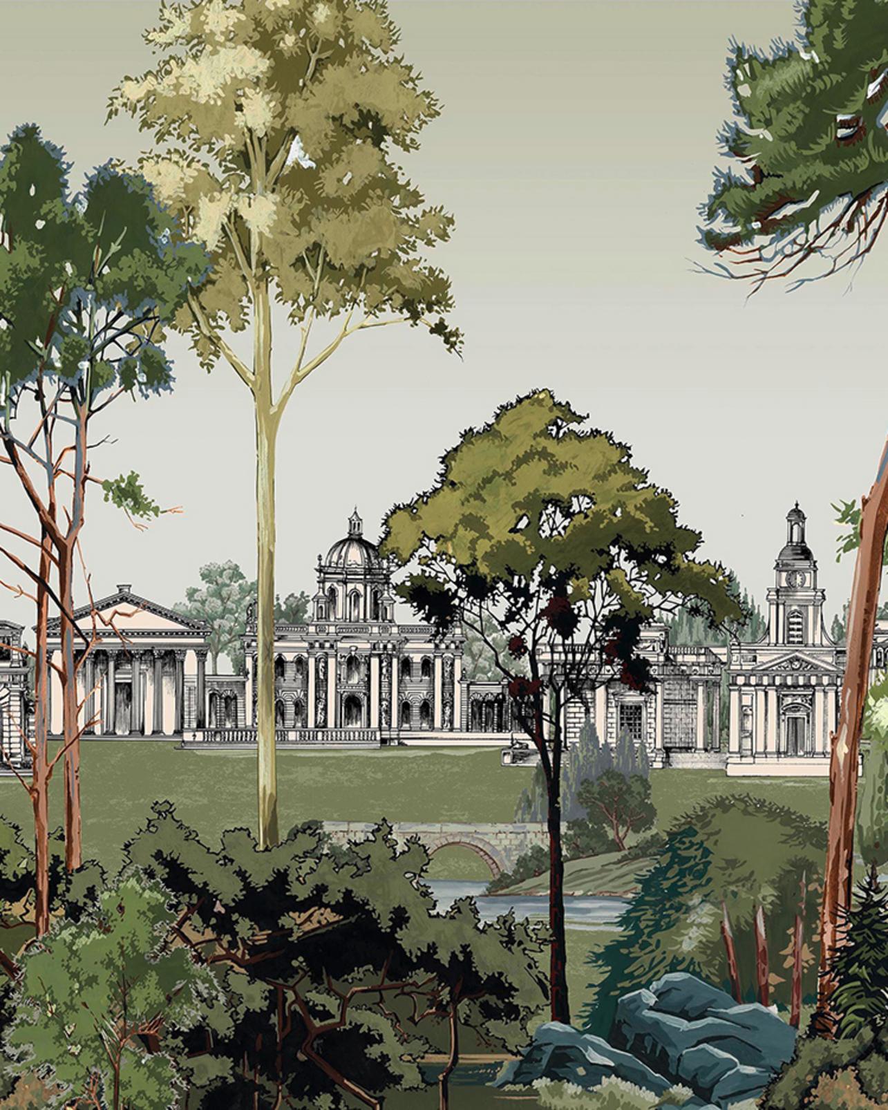 Stately Promenade Soft Green Panoramic Bespoke Mural - 140424_TILE_01.jpg