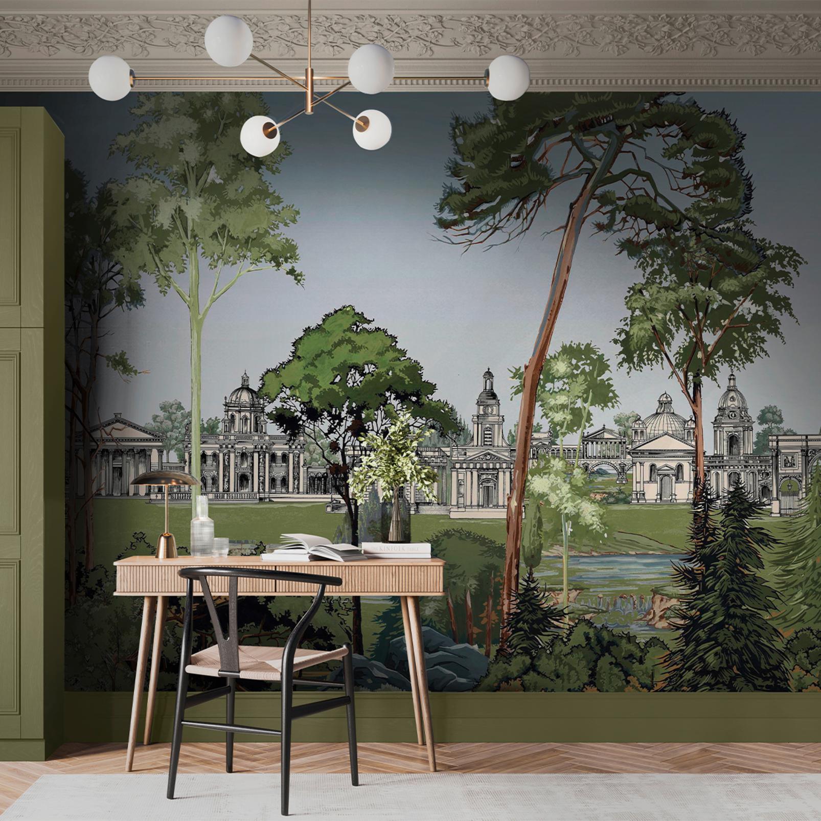 Stately Promenade Day Panoramic Bespoke Mural - 140415_ROOMSET_01.jpg