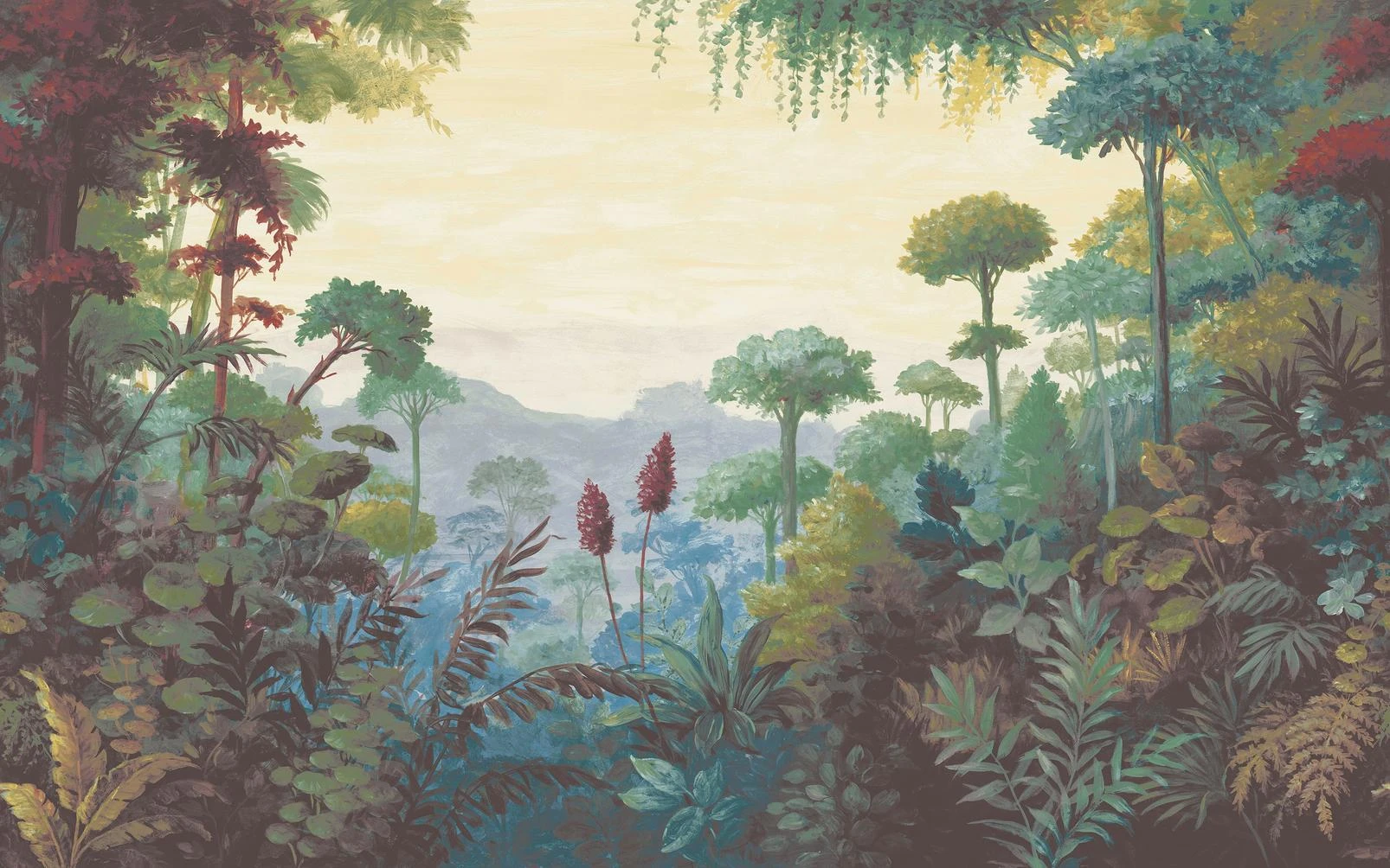 Jungle Vista Multicolour Bespoke Mural - 142277_MAINTILE_01.jpg