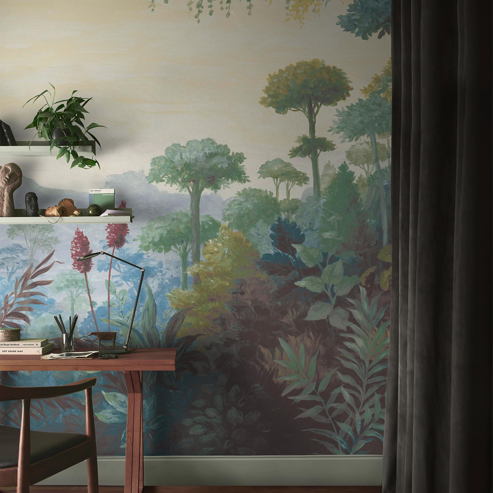 Jungle Vista Multicolour Bespoke Mural - 142277_ROOMSET_01.jpg