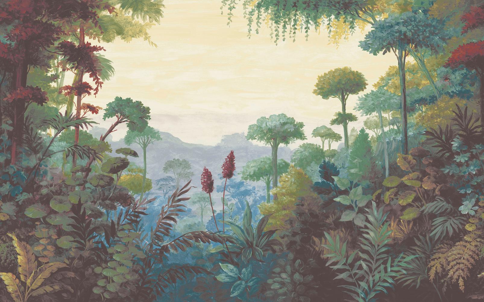 Jungle Vista Multicolour Bespoke Mural - 142277_TILE_01.jpg