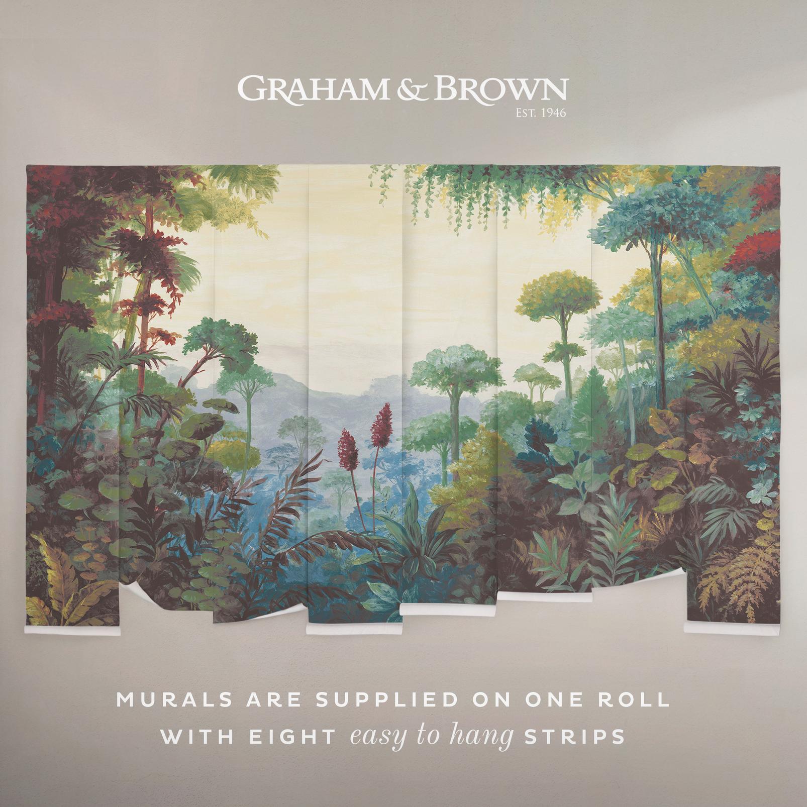 Jungle Vista Multicolour Bespoke Mural - 142277_DETAIL_02.jpg