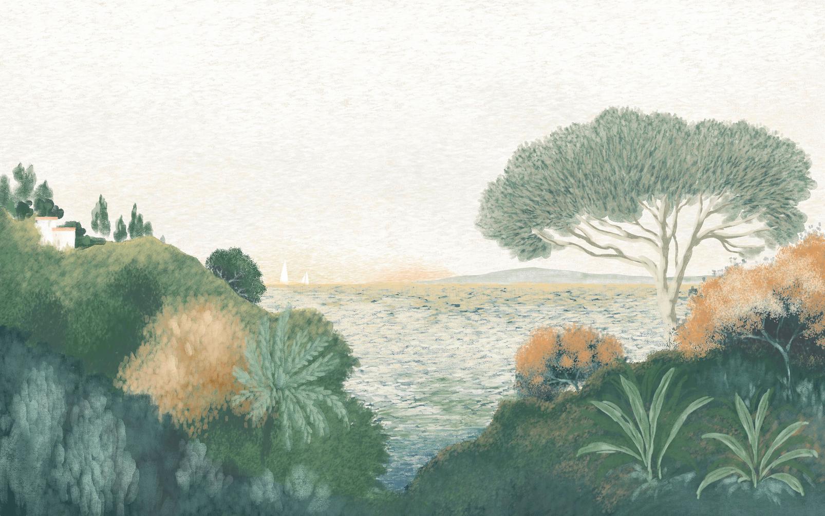 Coastal Horizon Soft Green Bespoke Mural - 142168_TILE_01.jpg