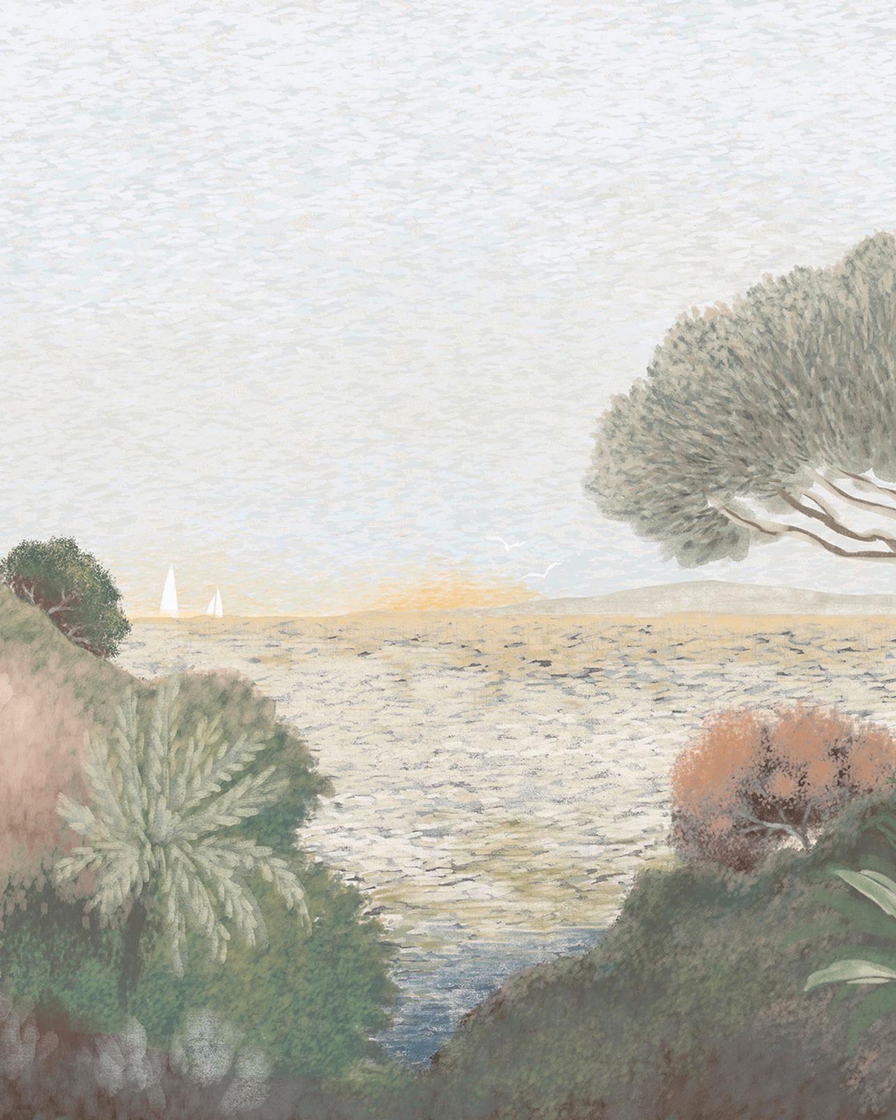 Coastal Horizon Green Muted Pinks Bespoke Mural - 142159_TILE_01.jpg