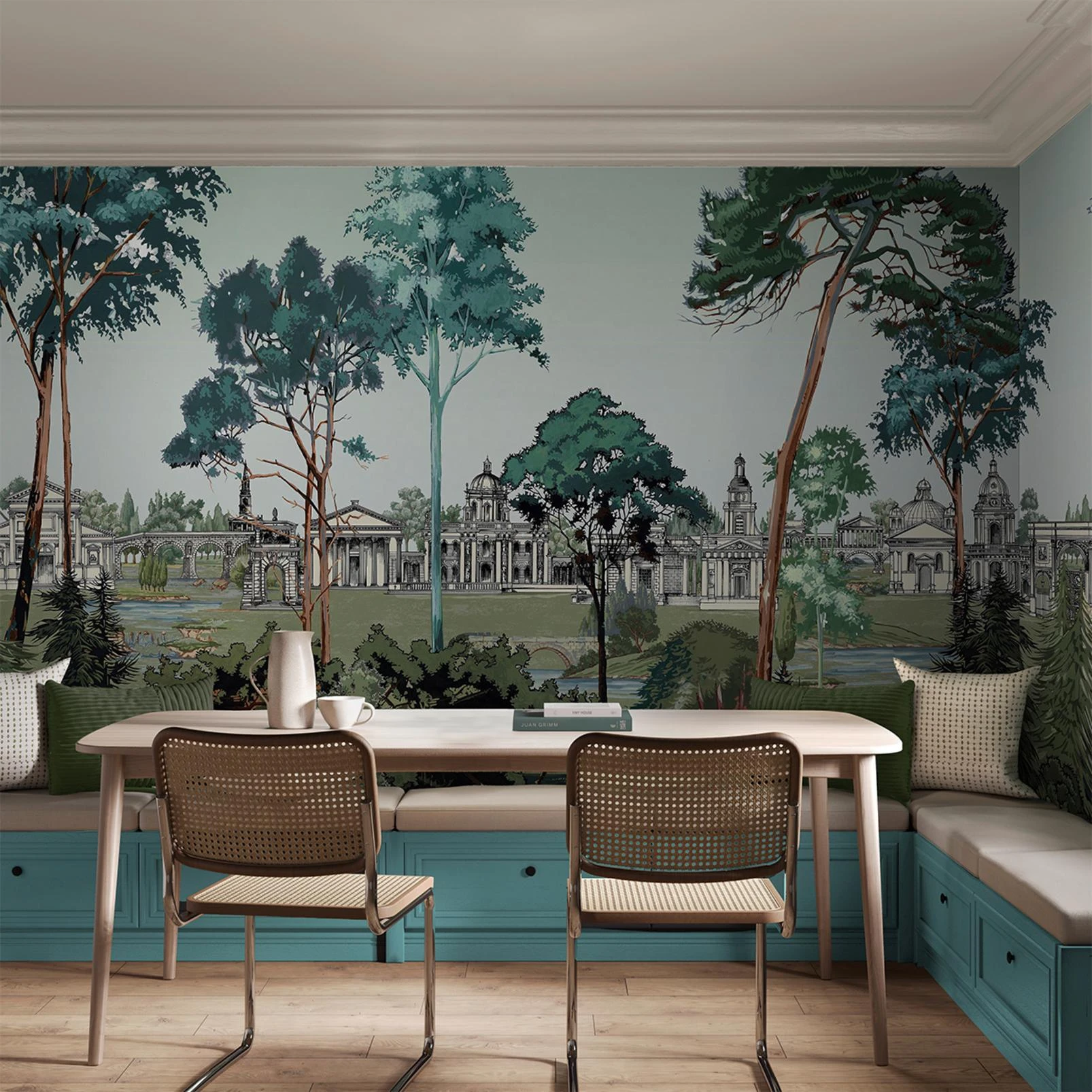 Stately Promenade Dusk Panoramic Bespoke Mural - 140406_ROOMSET_01.jpg