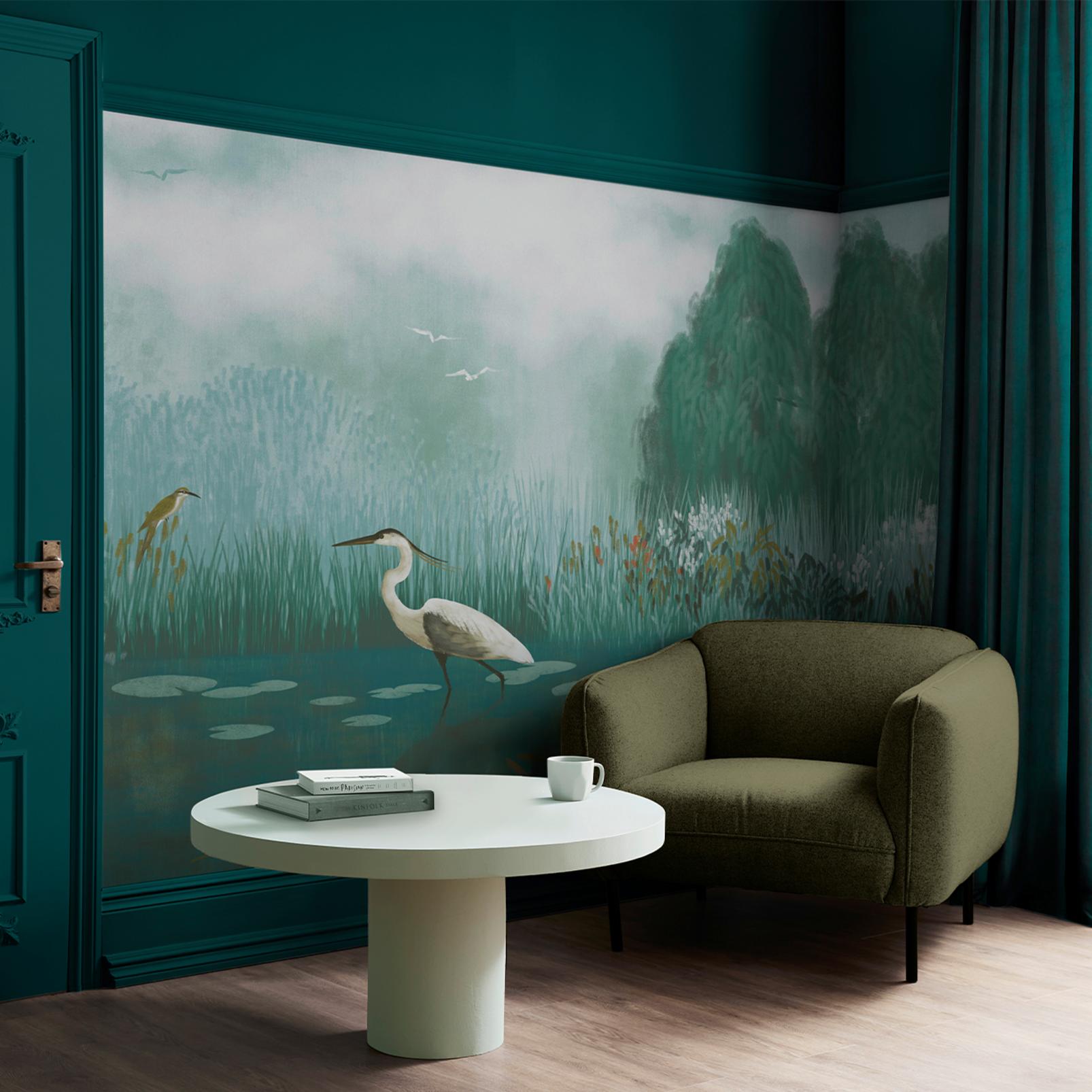 The Weeping Willow Green Bespoke Mural - 142259_ROOMSET_01.jpg