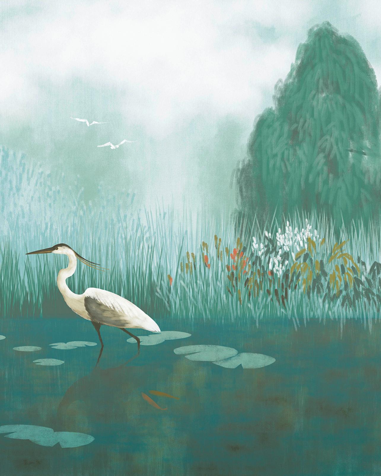 The Weeping Willow Green Bespoke Mural - 142259_TILE_01.jpg