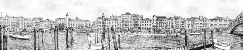 Old Venezia Etching Panoramic Bespoke Mural - 140451_TILE_01.jpg