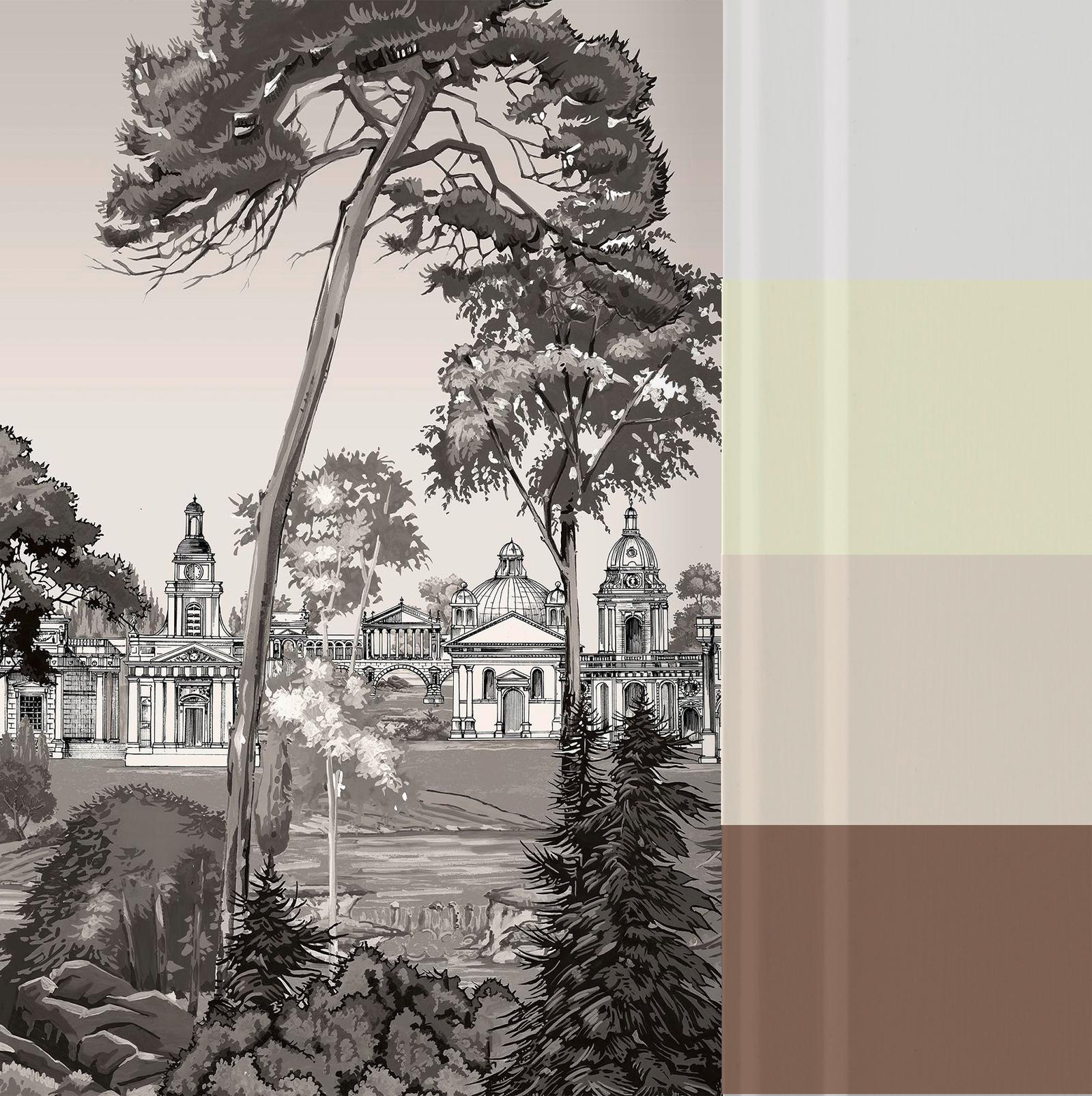 Stately Promenade Sepia Panoramic Bespoke Mural - 140397_FLATLAY_01.jpg