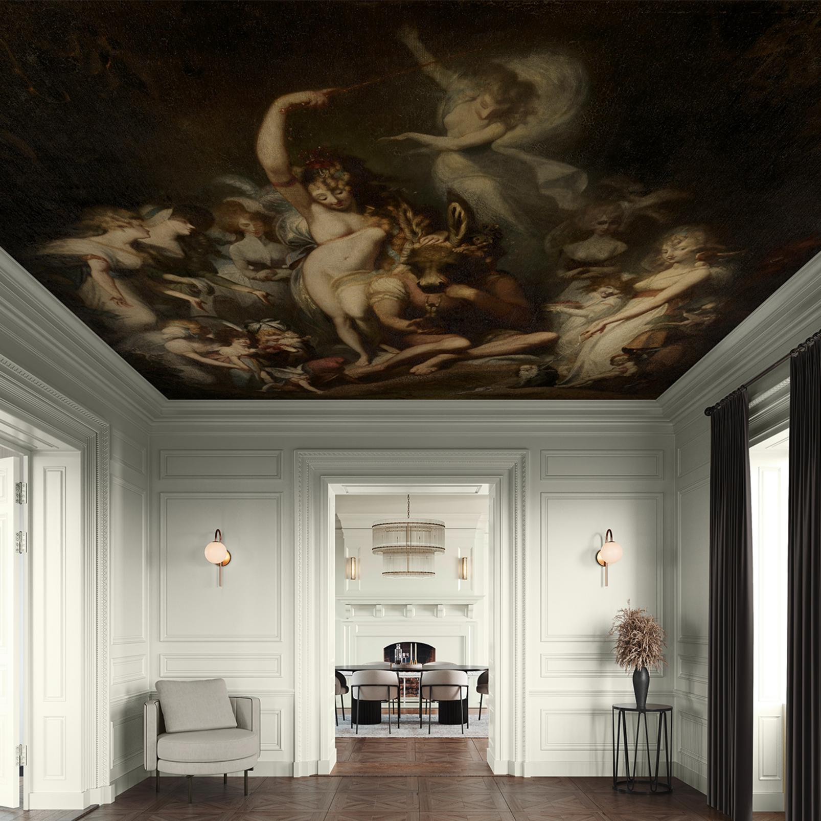 Titania and Bottom Bespoke Mural in a Roomset