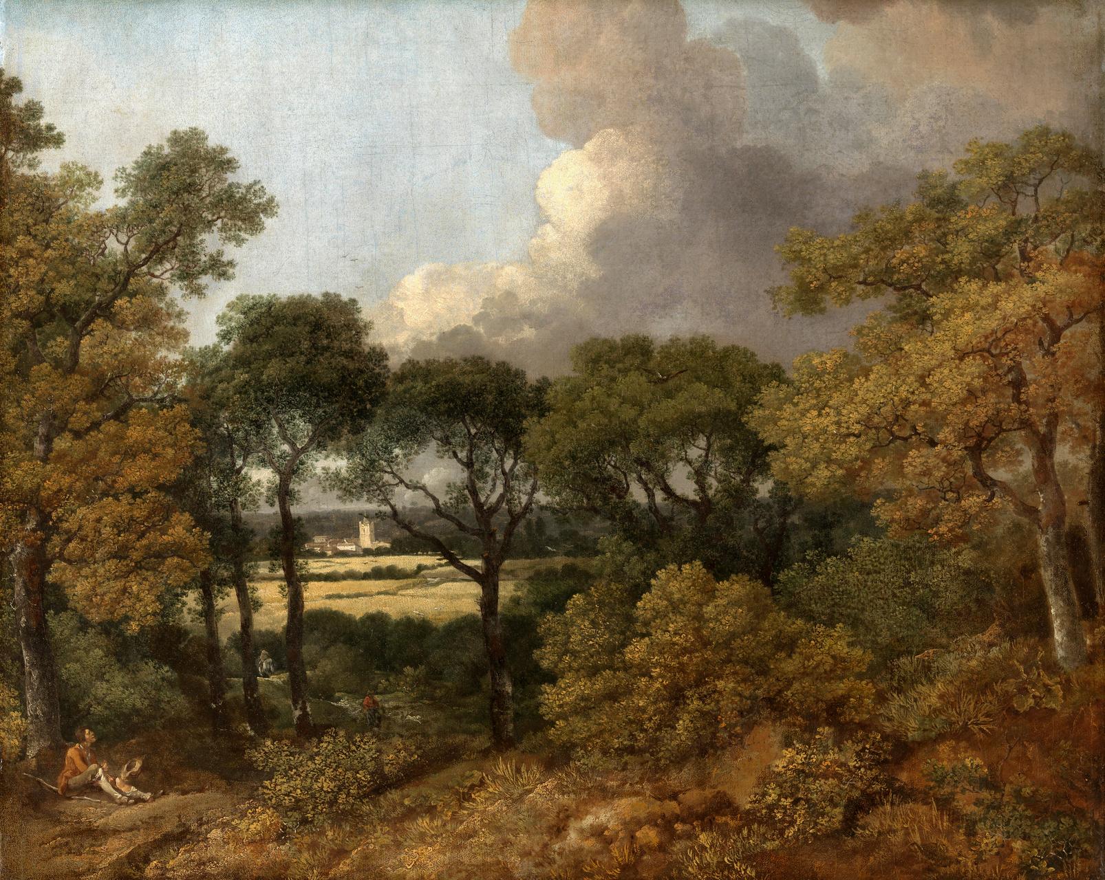 Wooded Landscape with a Peasant Resting Bespoke Mural - 142424_TILE_01.jpg