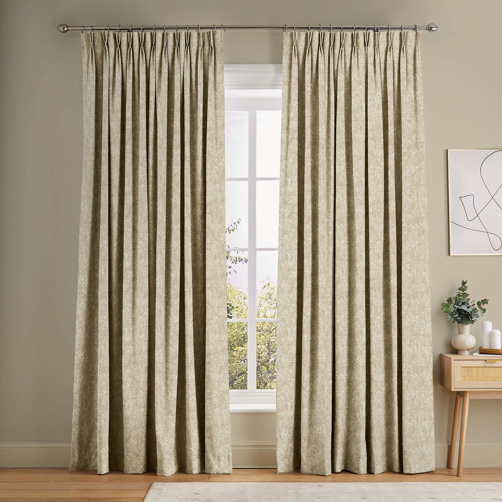 Dream Ivory Curtains in a Roomset
