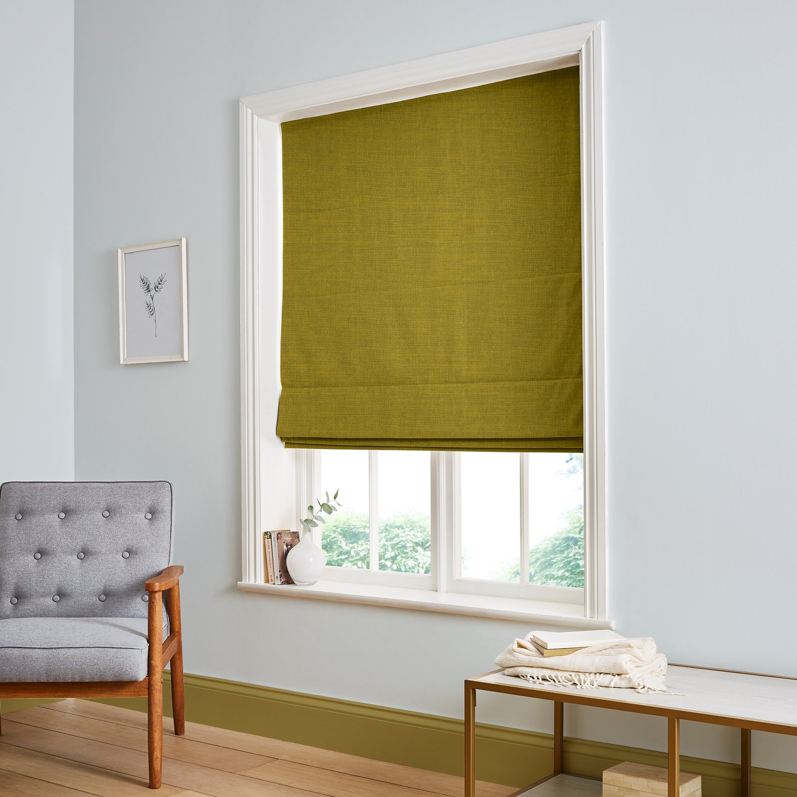 Wallace Mustard Roman Blind - 116235rom_ROOMSET_01.jpg