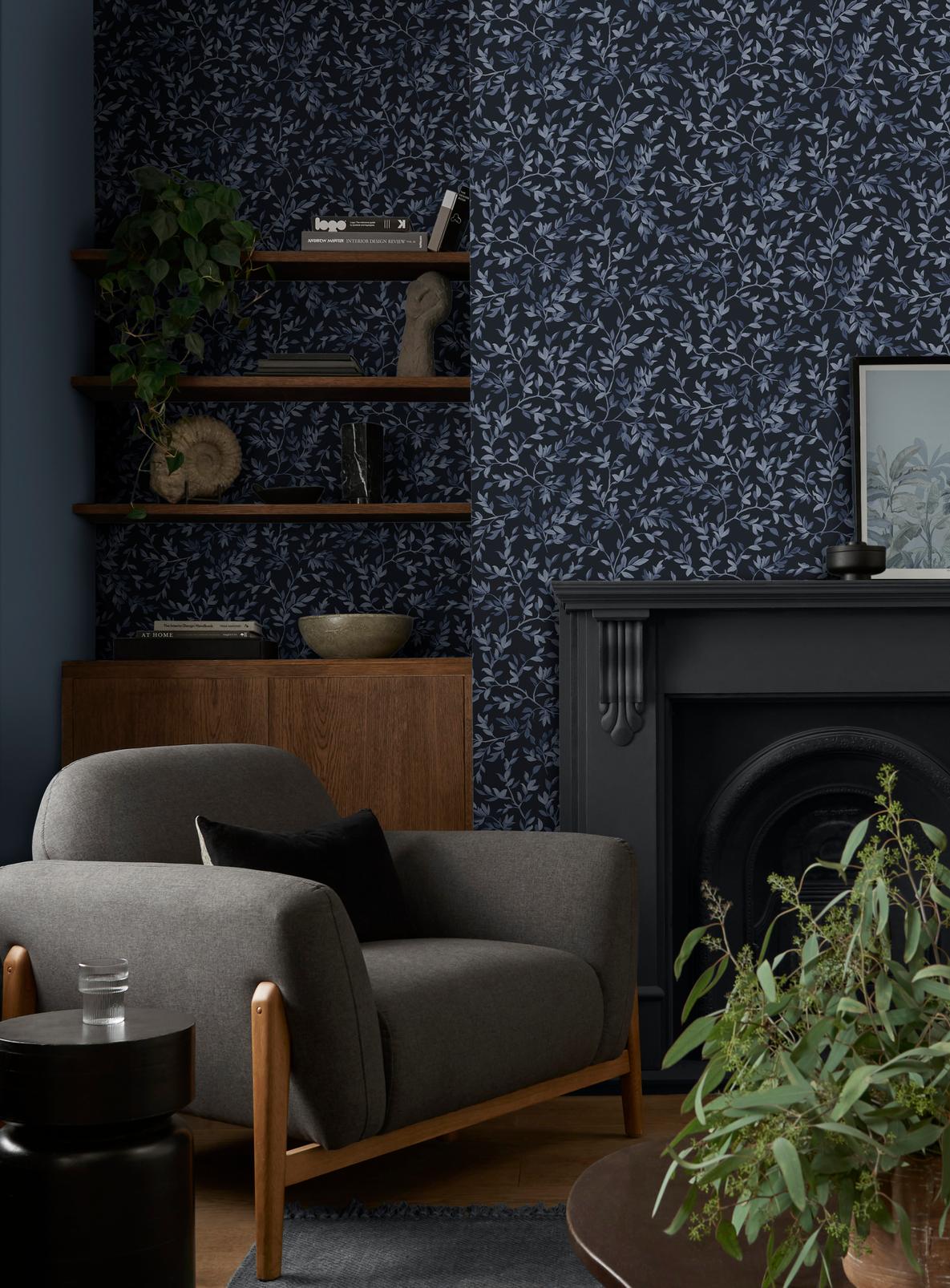 Archivist's Leaf Navy Wallpaper - 142349_ROOMSET_01.jpg