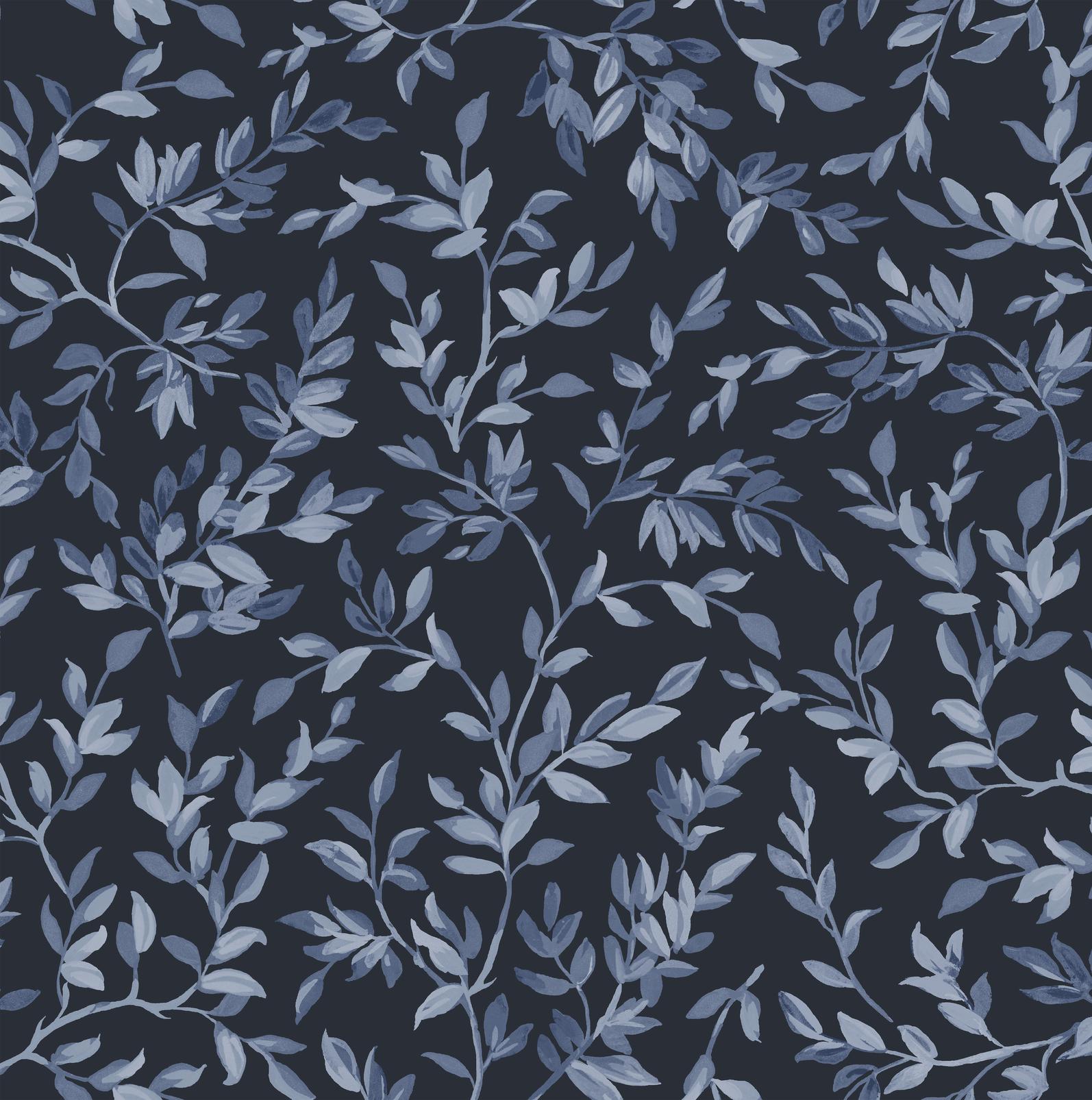 Archivist's Leaf Navy Wallpaper - 142349_TILE_01.jpg