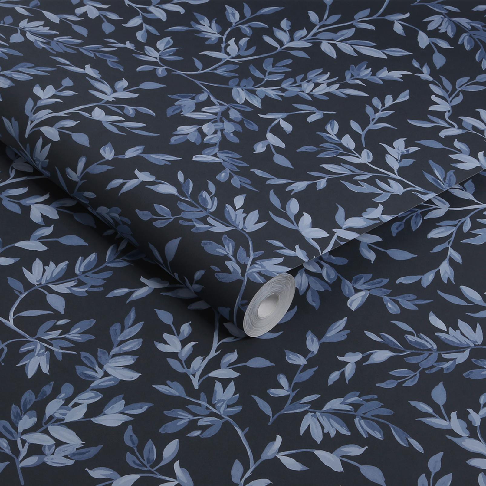Archivist's Leaf Navy Wallpaper - 142349_ROLLSHOT_01.jpg