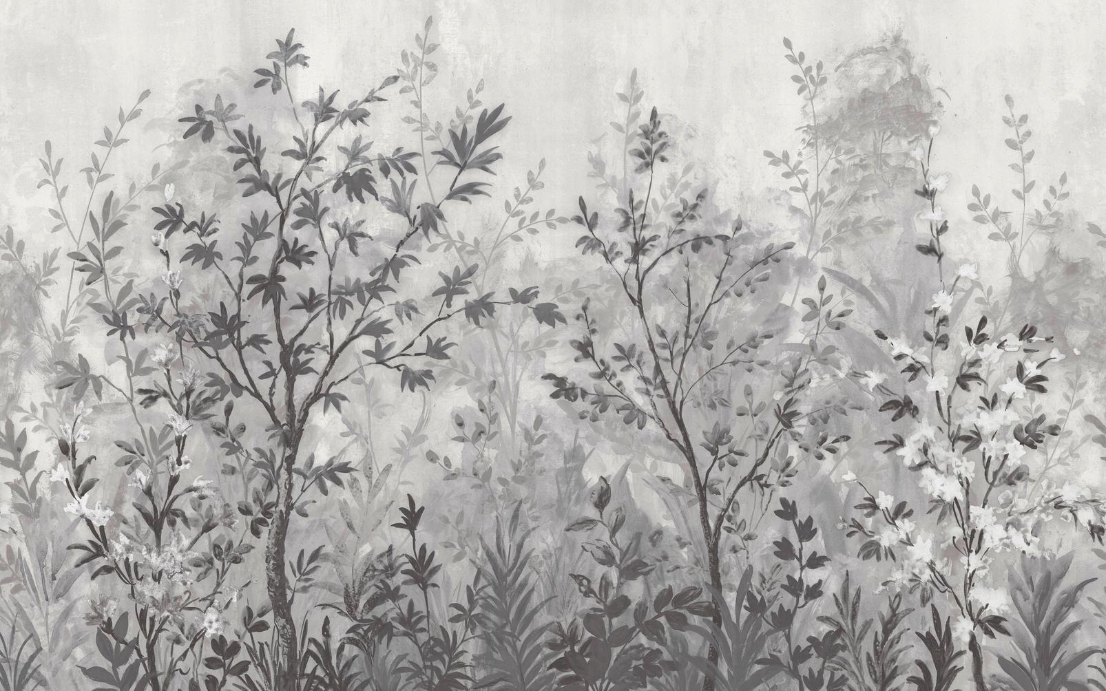 Forest in Bloom Monochrome Bespoke Mural - 142966_TILE_01.jpg