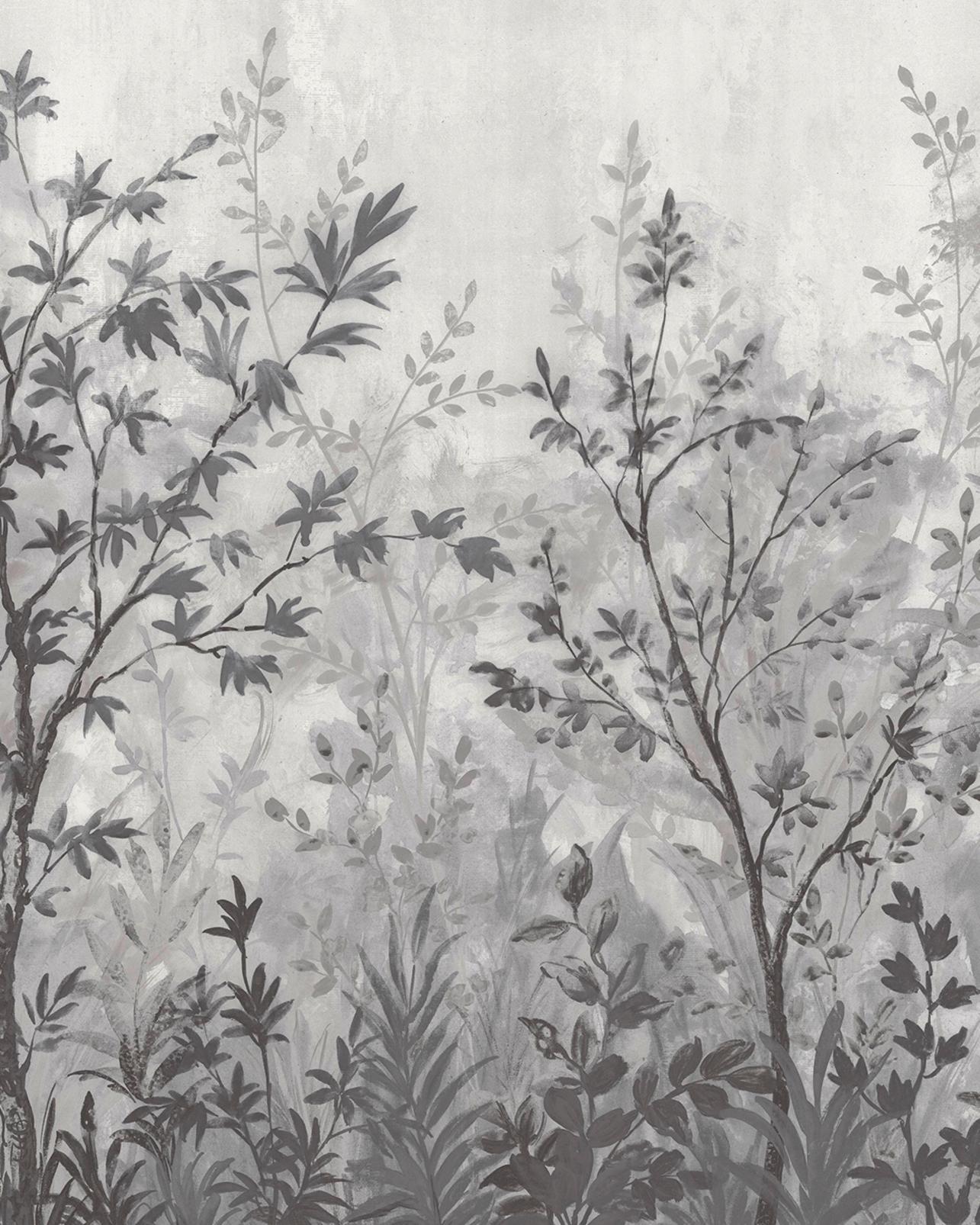 Forest in Bloom Monochrome Bespoke Mural - 142966_TILE_01.jpg