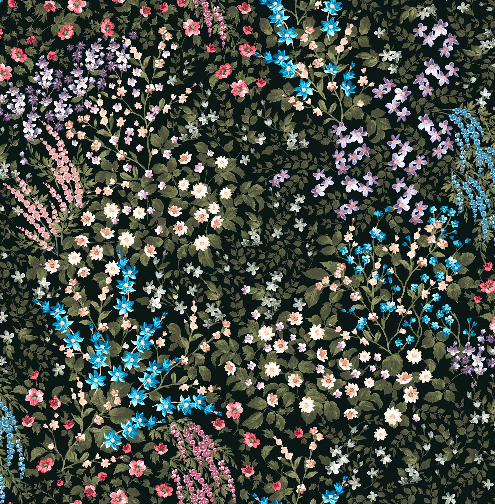 Painterly Flora Black Wallpaper - 142351_TILE_01.jpg