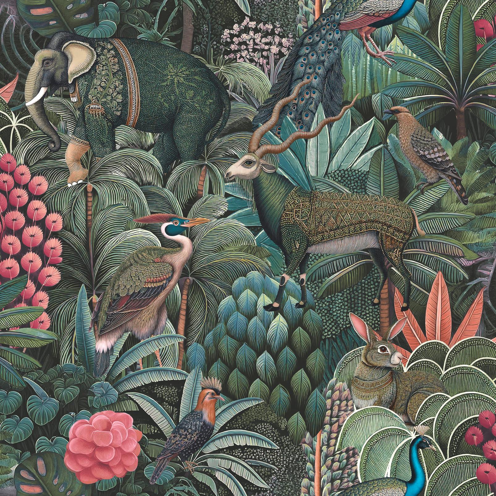 Jungle Jamboree Green Wallpaper - 142317_TILE_01.jpg