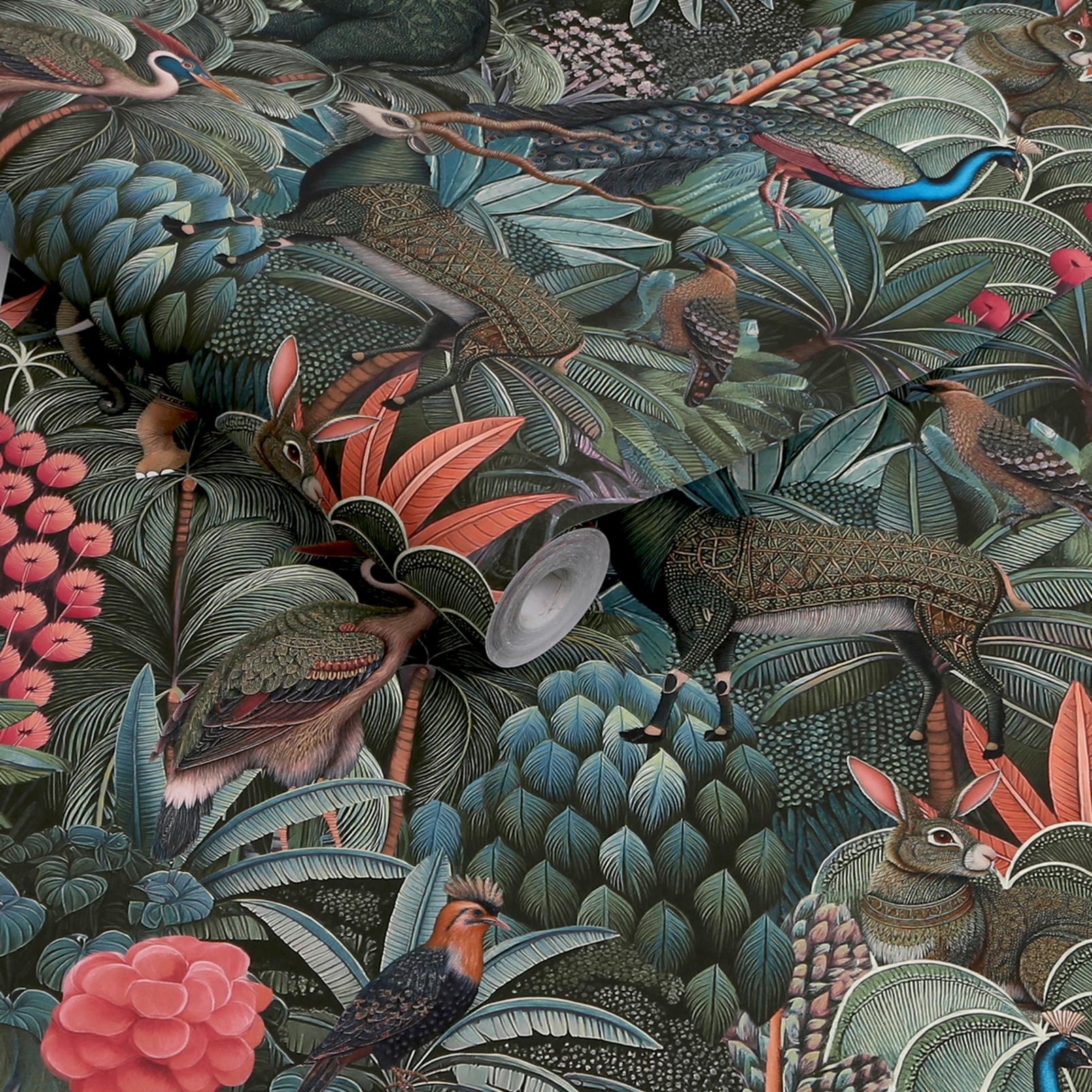 Jungle Jamboree Green Wallpaper - 142317_ROLLSHOT_01.jpg