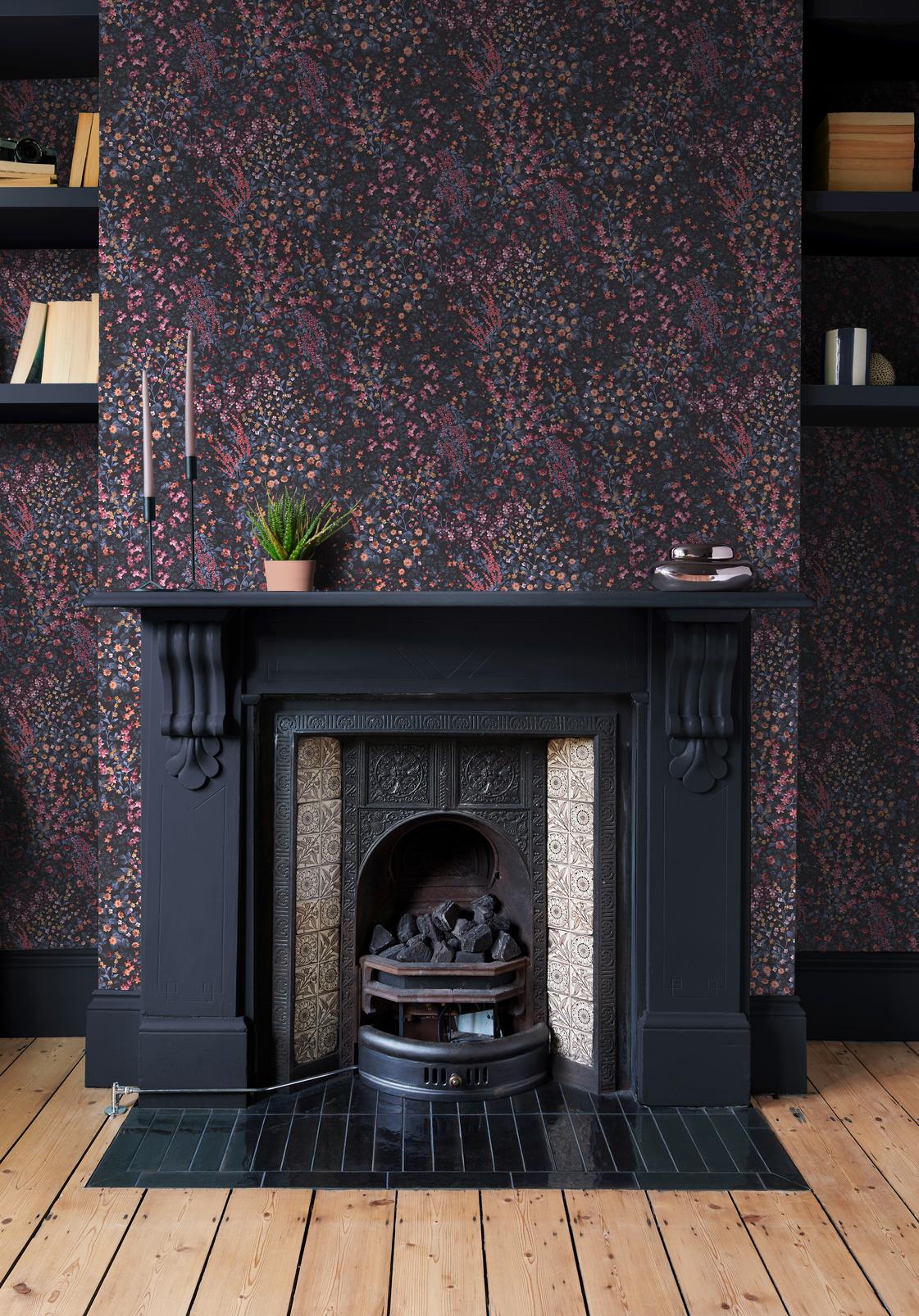 Painterly Flora Blue & Pink Wallpaper - 142354_ROOMSET_01.jpg