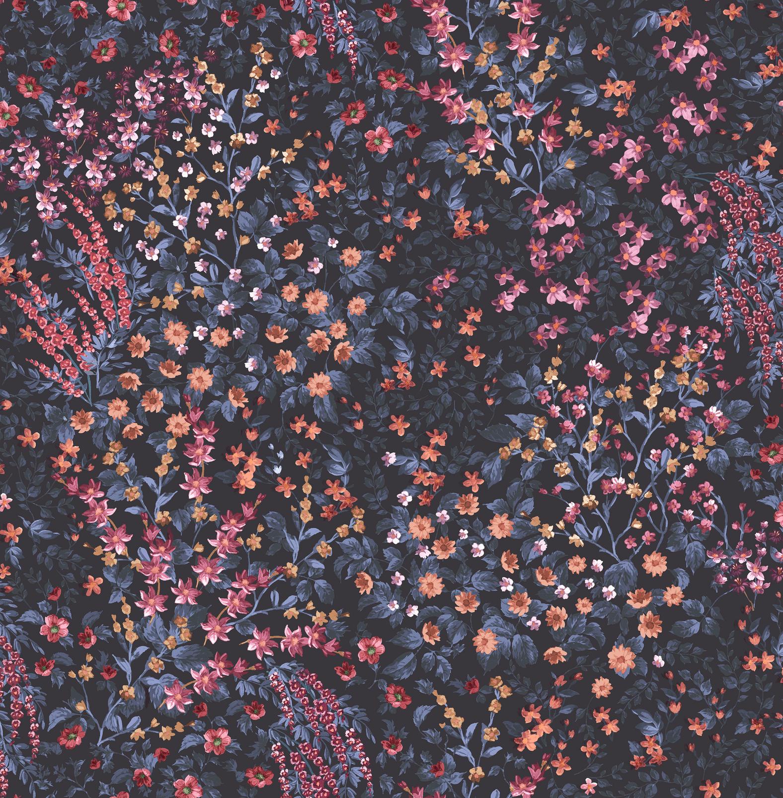 Painterly Flora Blue & Pink Wallpaper - 142354_TILE_01.jpg