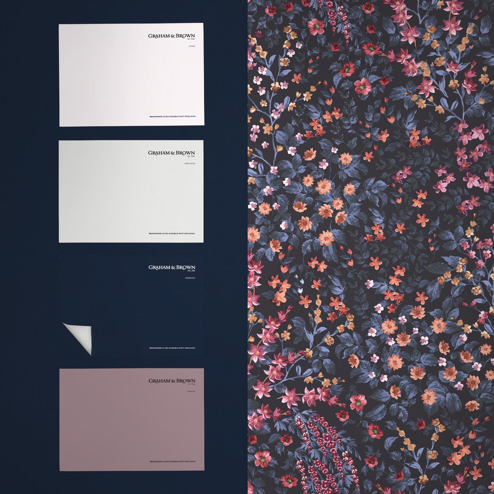 Painterly Flora Blue & Pink Wallpaper - 142354_FLATLAY_01.jpg