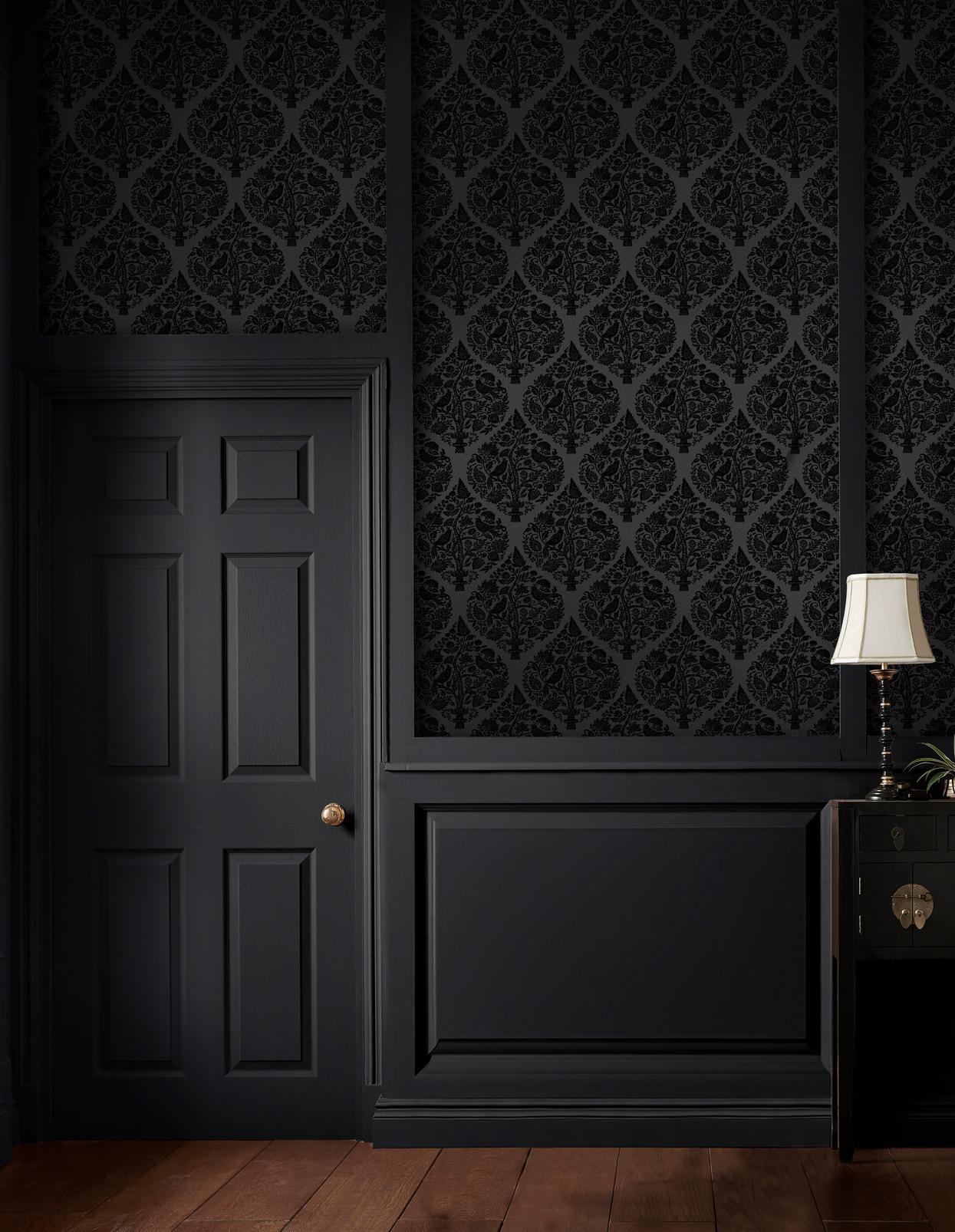 Woodland Fable Noir Wallpaper - 142017_ROOMSET_01.jpg