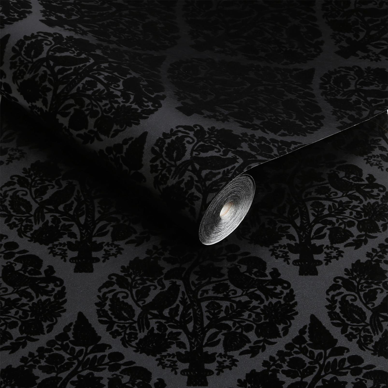 Woodland Fable Noir Wallpaper - 142017_ROLLSHOT_01.jpg