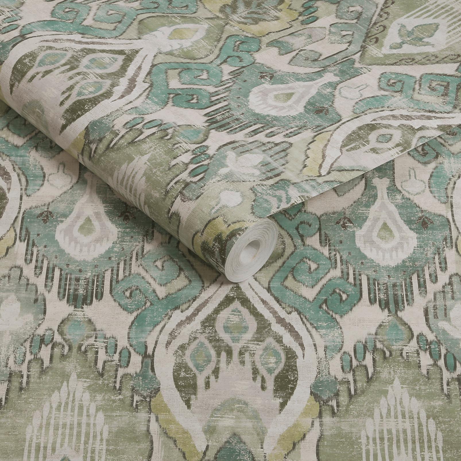 Daraee Tapestry Green Wallpaper - 142304_ROLLSHOT_01.jpg