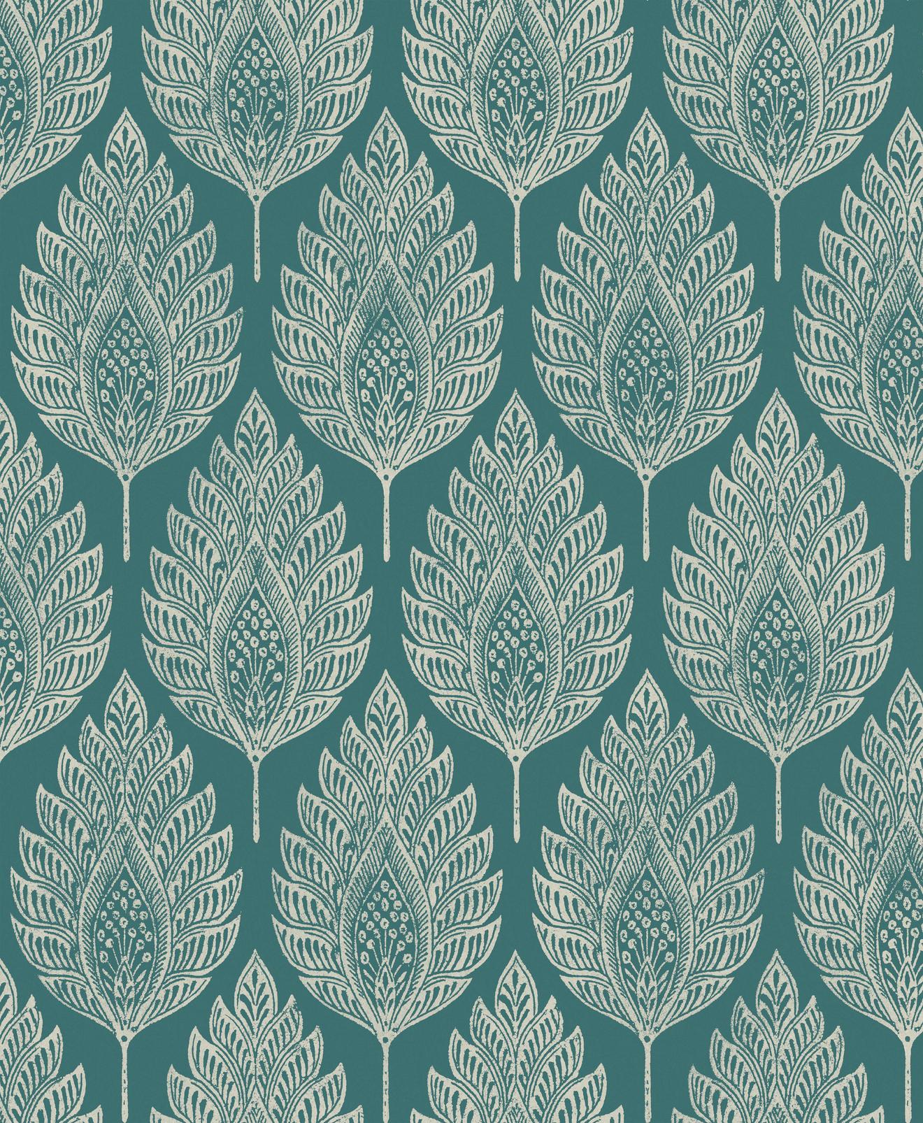 Flame Leaf Teal Wallpaper - 142309_TILE_01.jpg