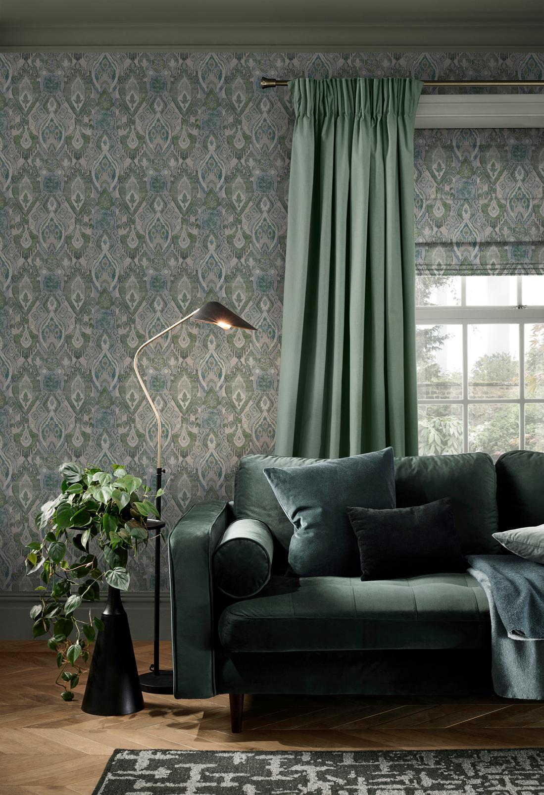 Daraee Tapestry Blue & Green Wallpaper - 142306_ROOMSET_01.jpg