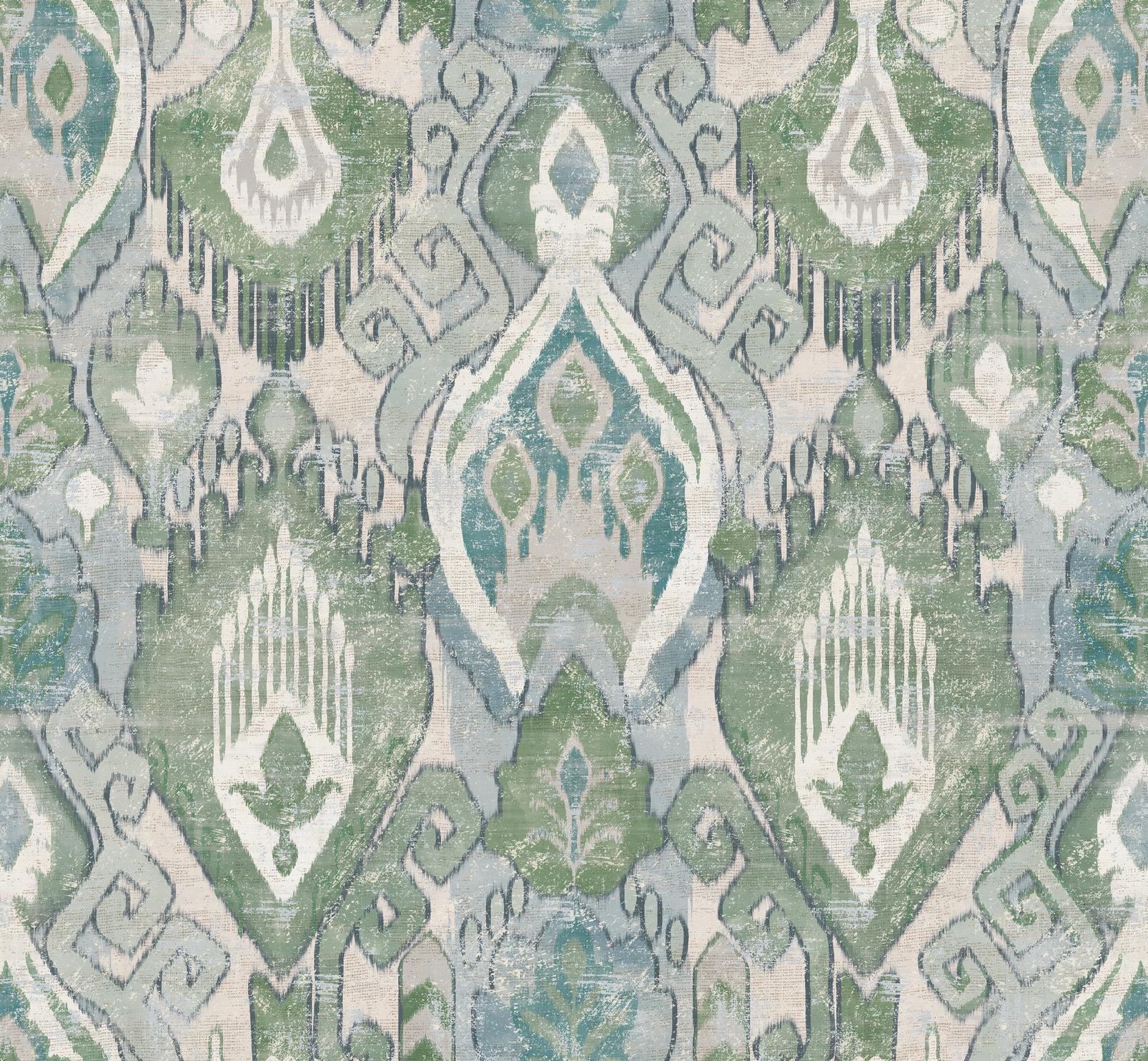 Daraee Tapestry Blue & Green Wallpaper - 142306_TILE_01.jpg