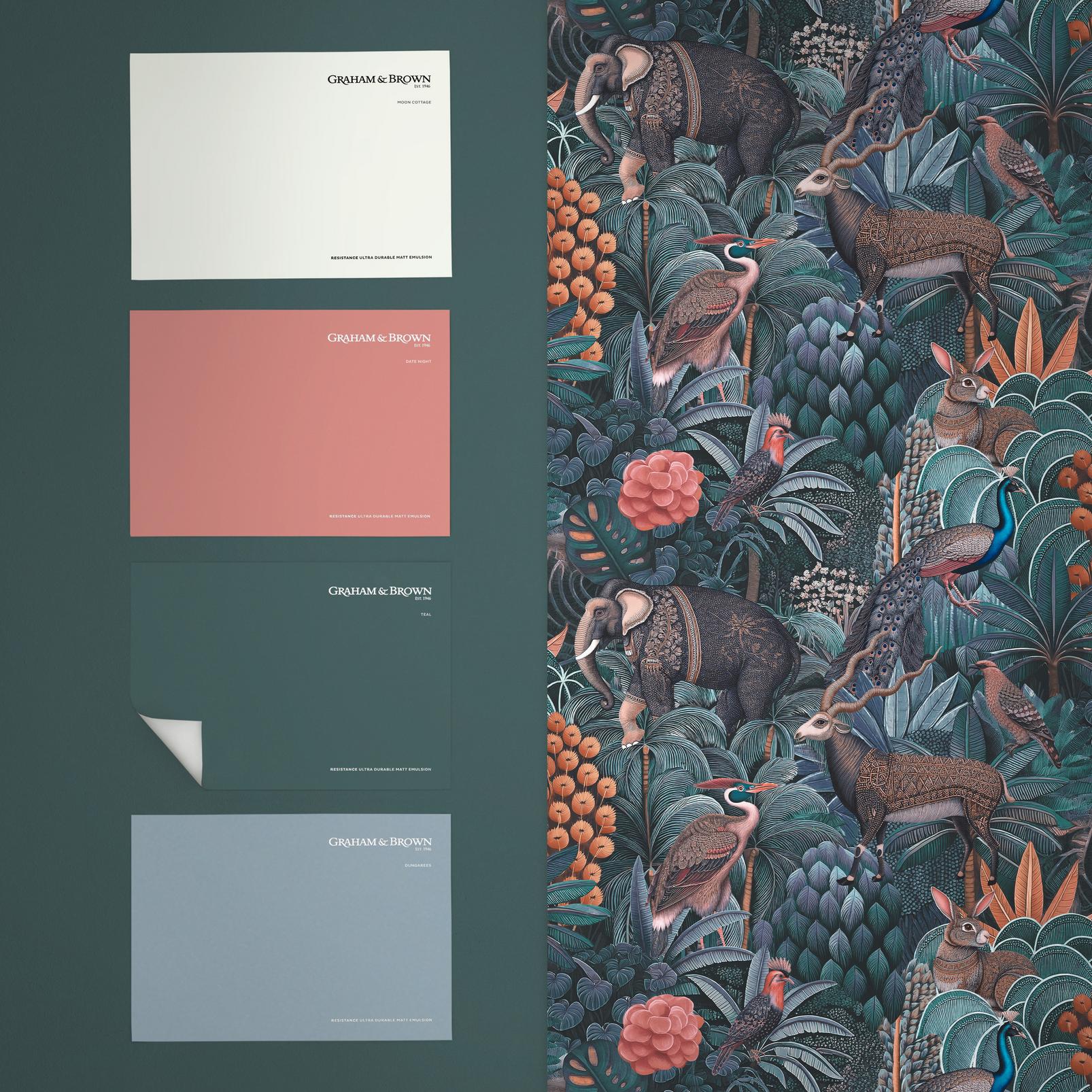 Jungle Jamboree Navy & Teal Wallpaper - 142315_FLATLAY_01.jpg
