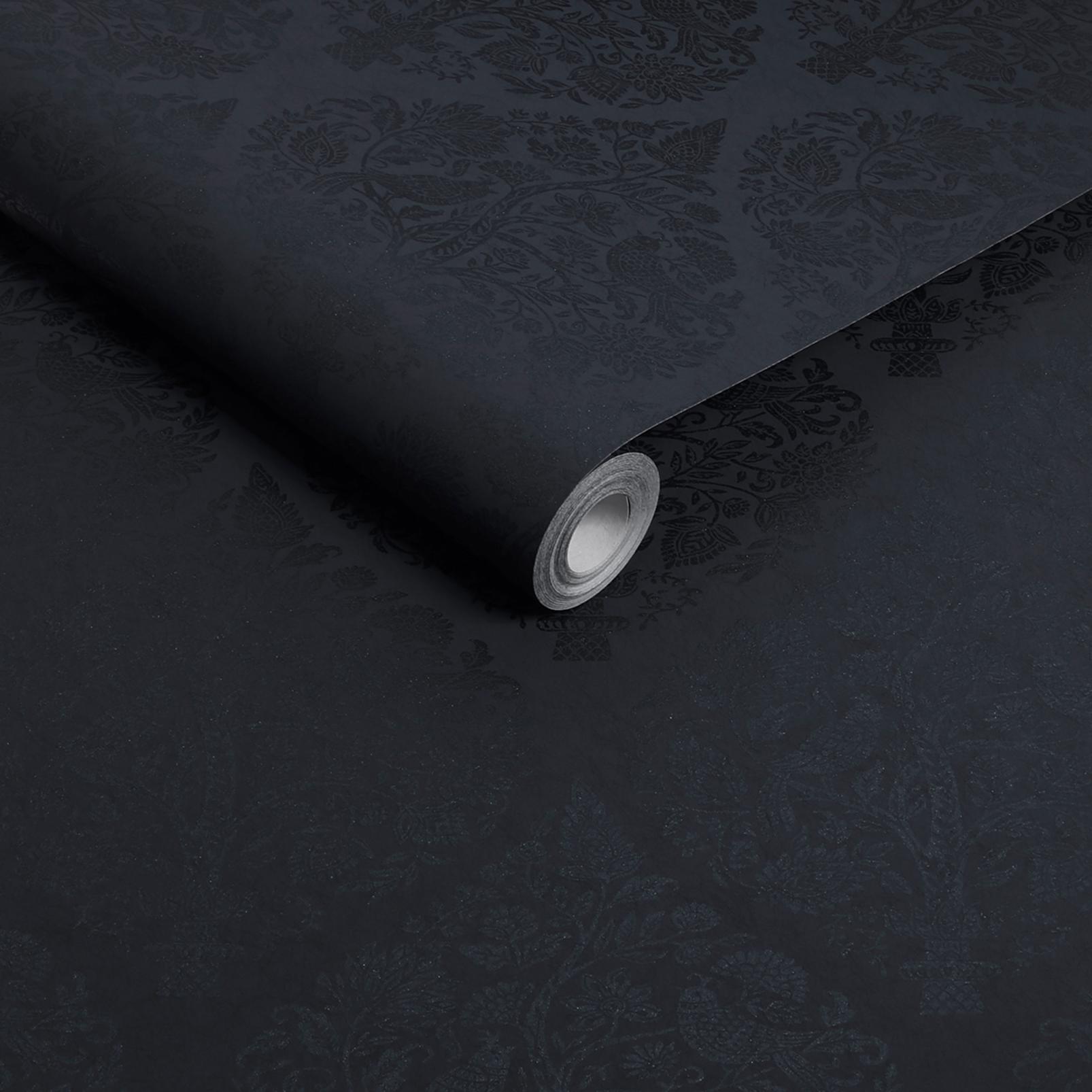 Woodland Fable Navy Wallpaper - 142059_ROLLSHOT_01.jpg