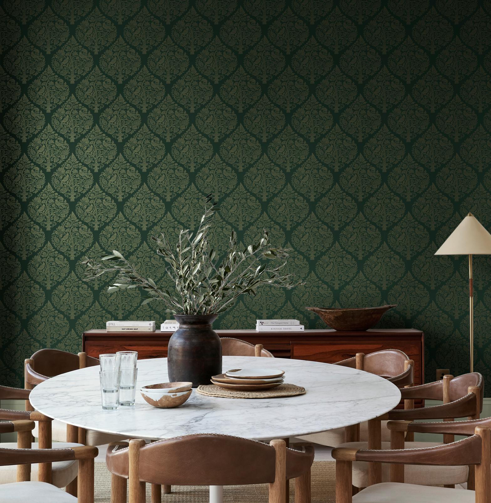 Woodland Fable Emerald Wallpaper - 142058_ROOMSET_01.jpg