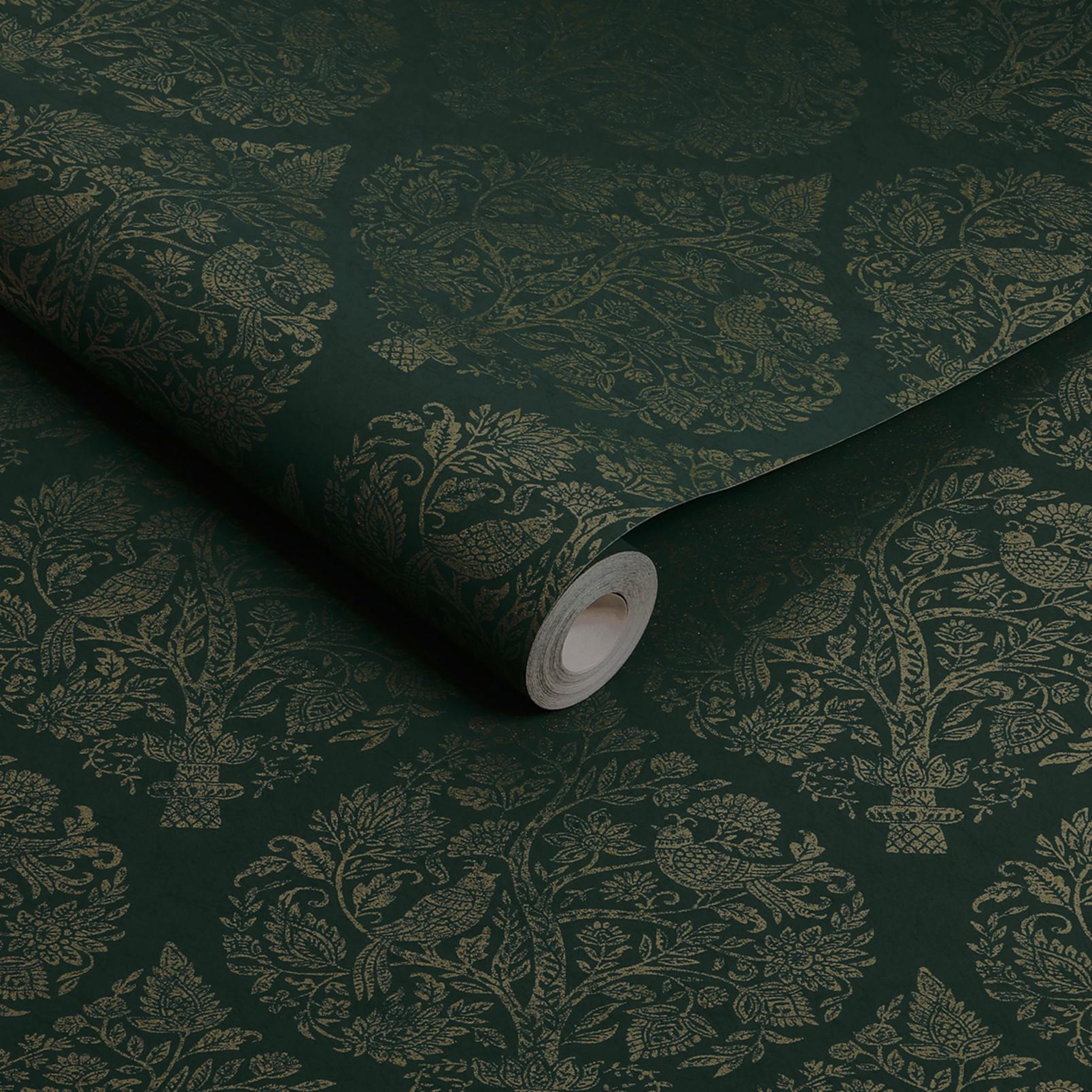 Woodland Fable Emerald Wallpaper - 142058_ROLLSHOT_01.jpg