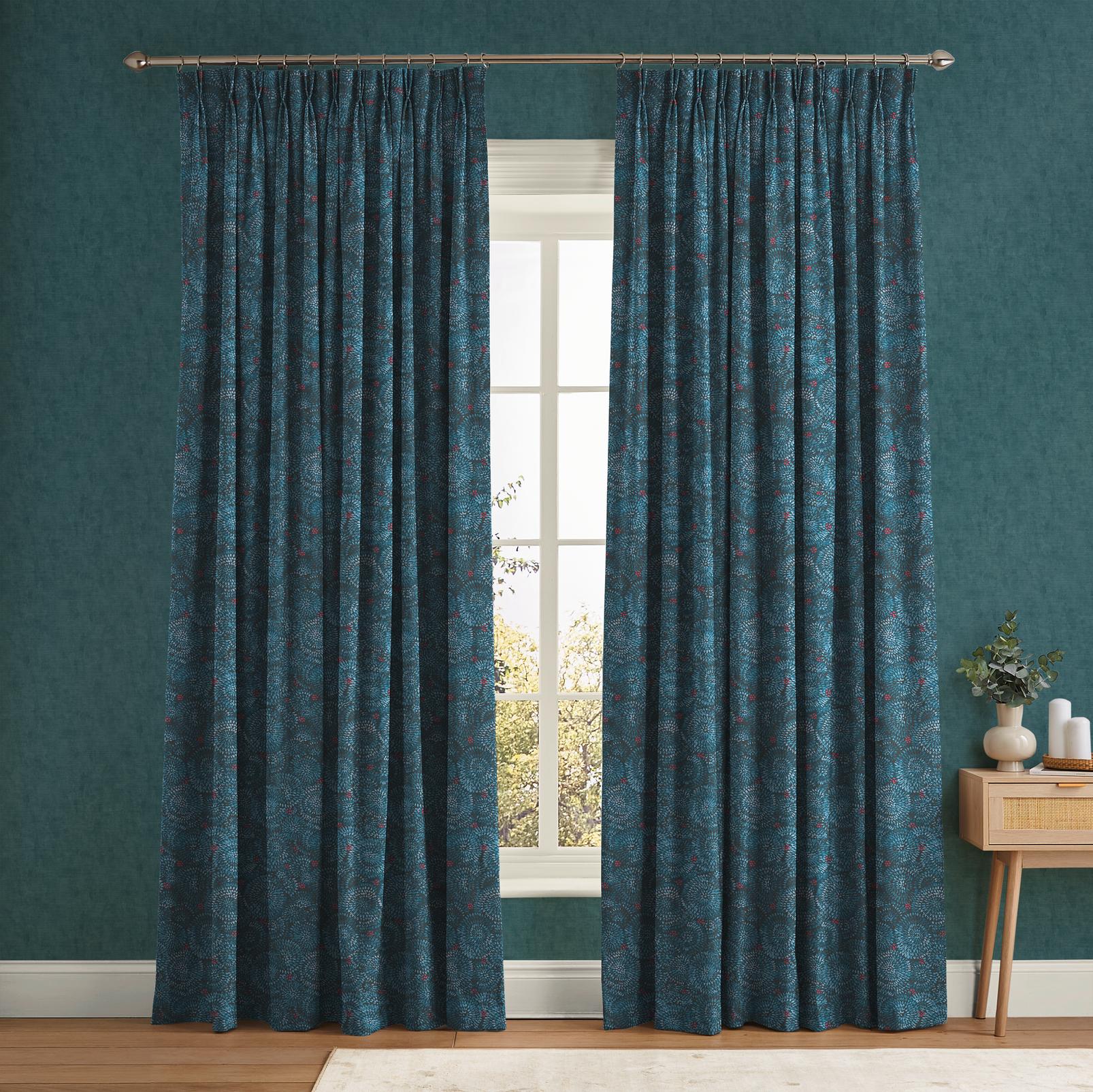 Above the Canopy Midnight Navy Curtain - 142552cur_ROOMSET_01.jpg