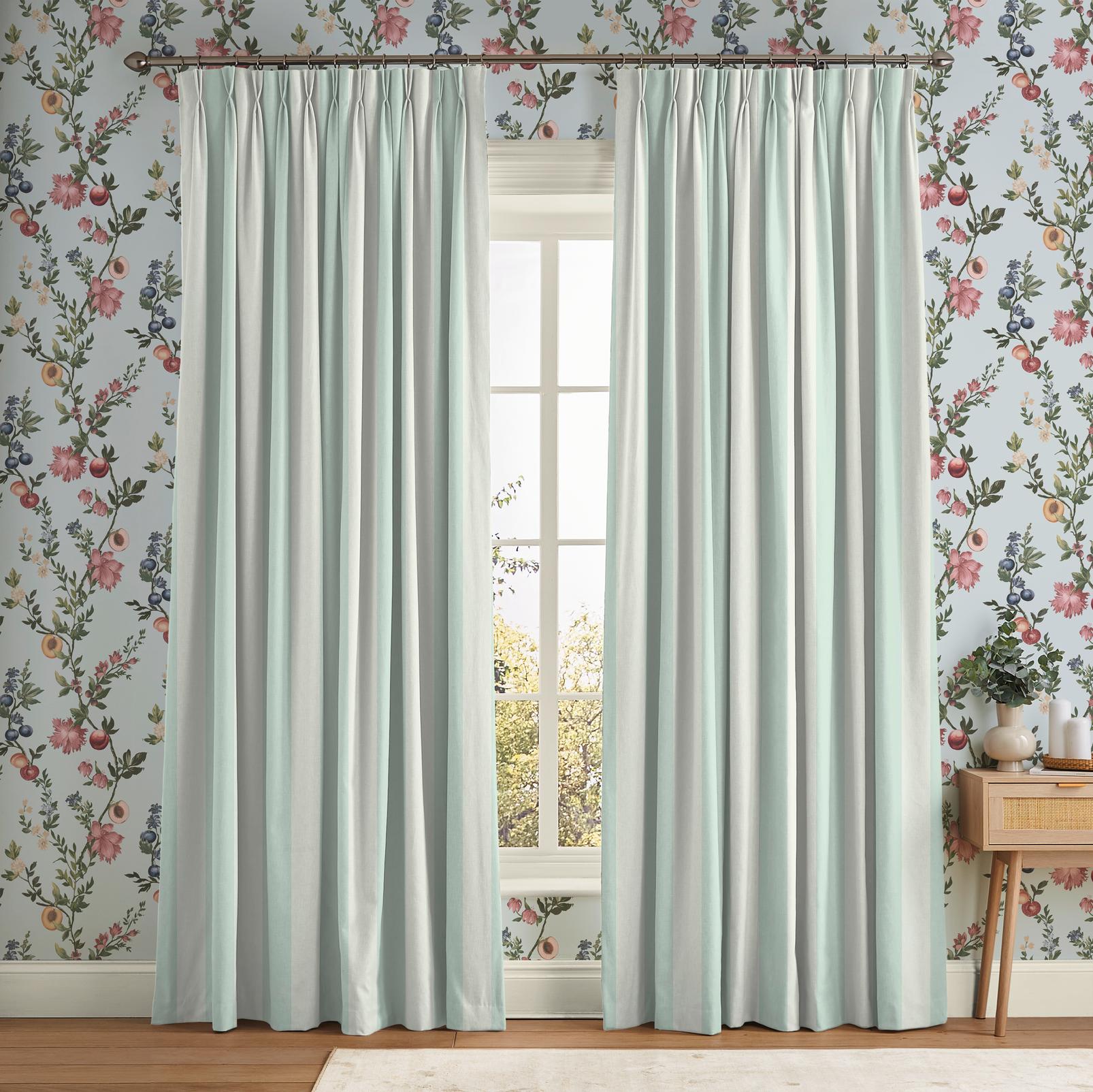 Équilibre Stripe Light Blue Curtain - 142661cur_ROOMSET_01.jpg