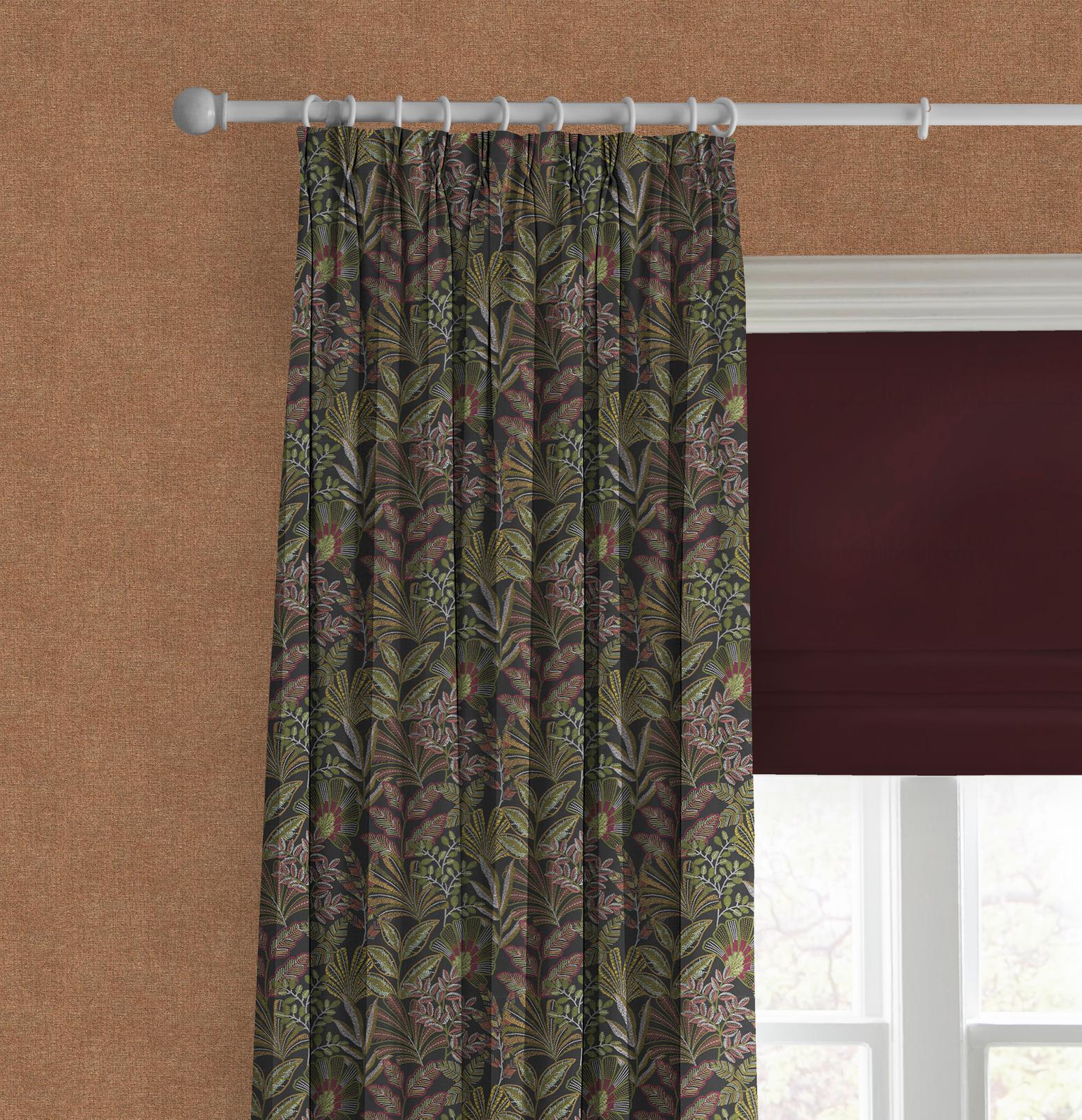 Vendura Weave Black & Damson Curtain - 142567cur_CAMEO_01.jpg