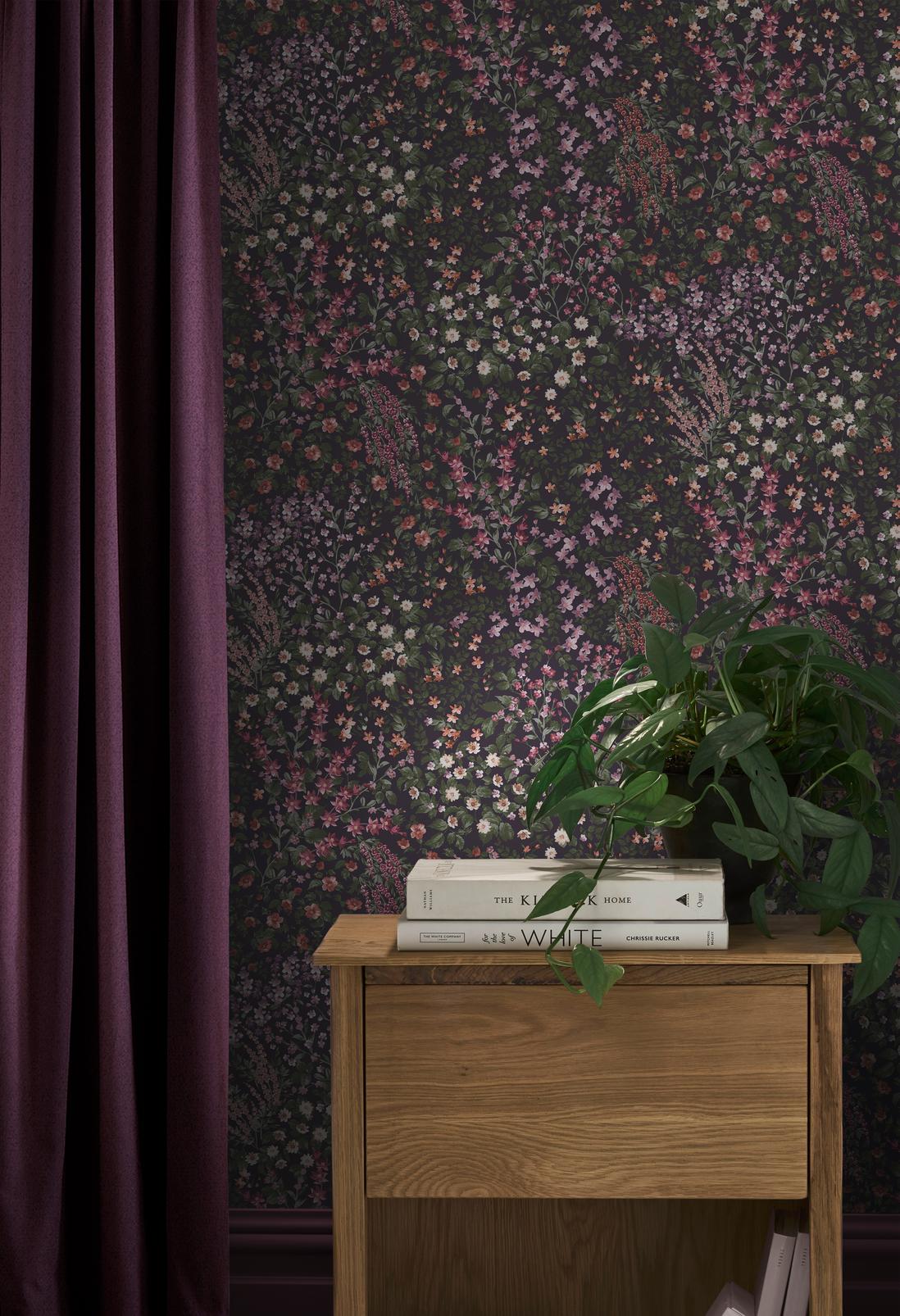 Painterly Flora Purple Wallpaper - 142356_ROOMSET_01.jpg