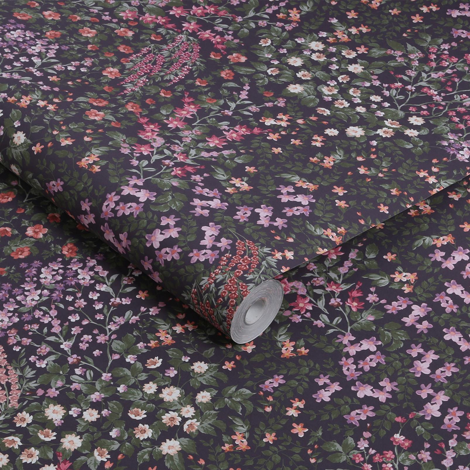 Painterly Flora Purple Wallpaper - 142356_ROLLSHOT_01.jpg